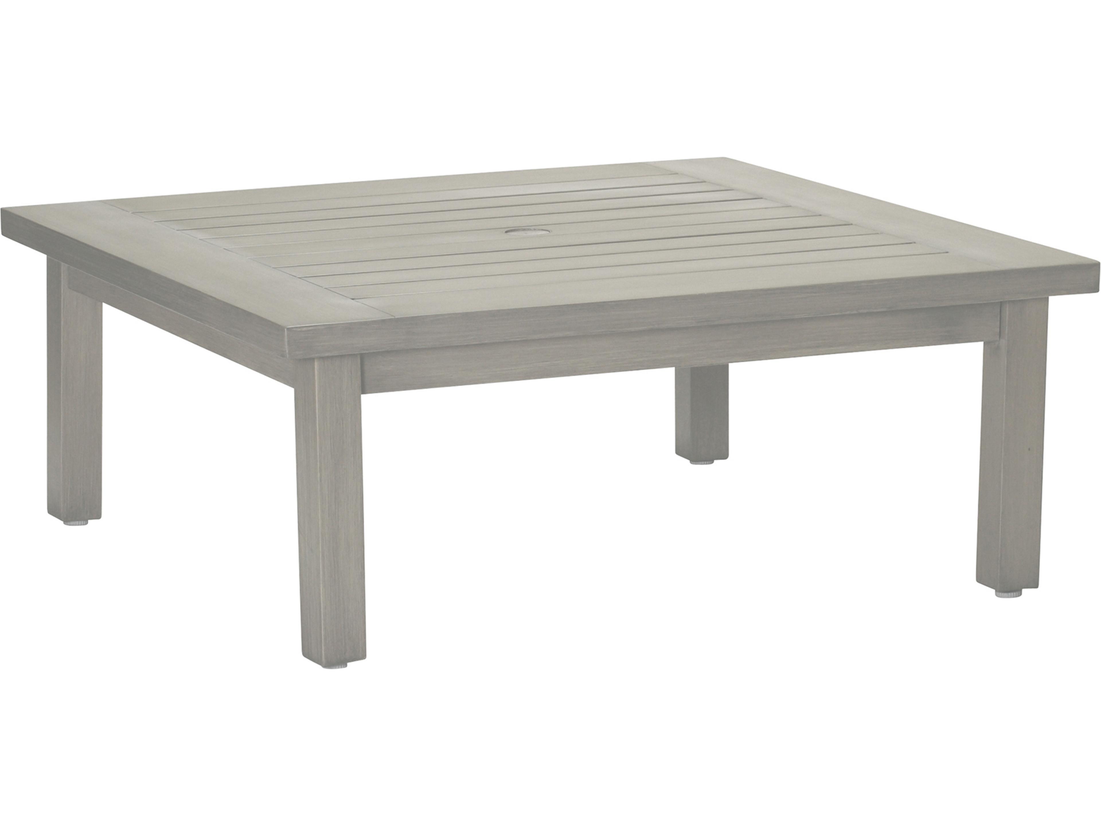Summer Classics Club Aluminum Square Coffee Table