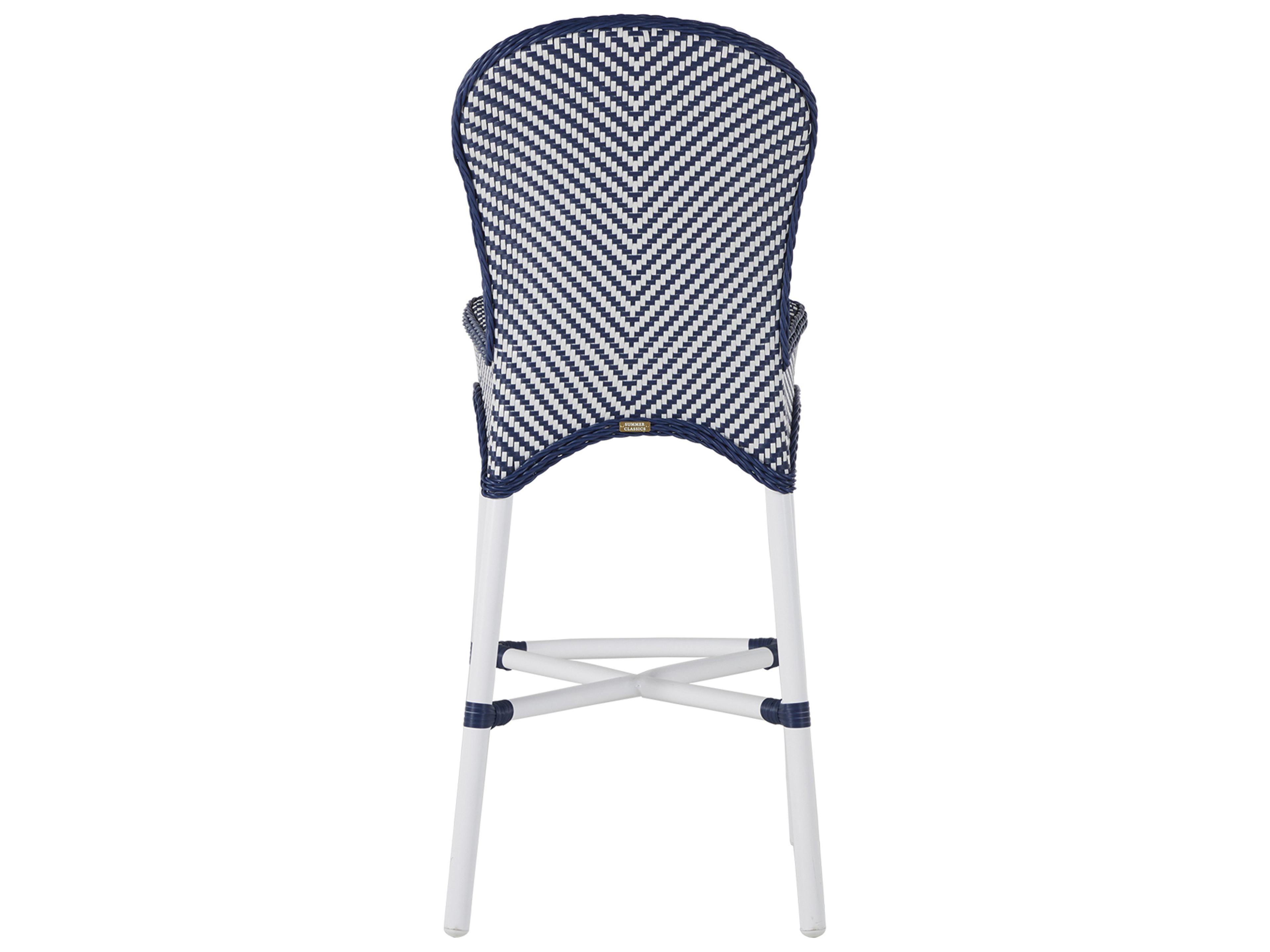 Summer Classics Savoy Aluminum Outdoor Bar Side Chair