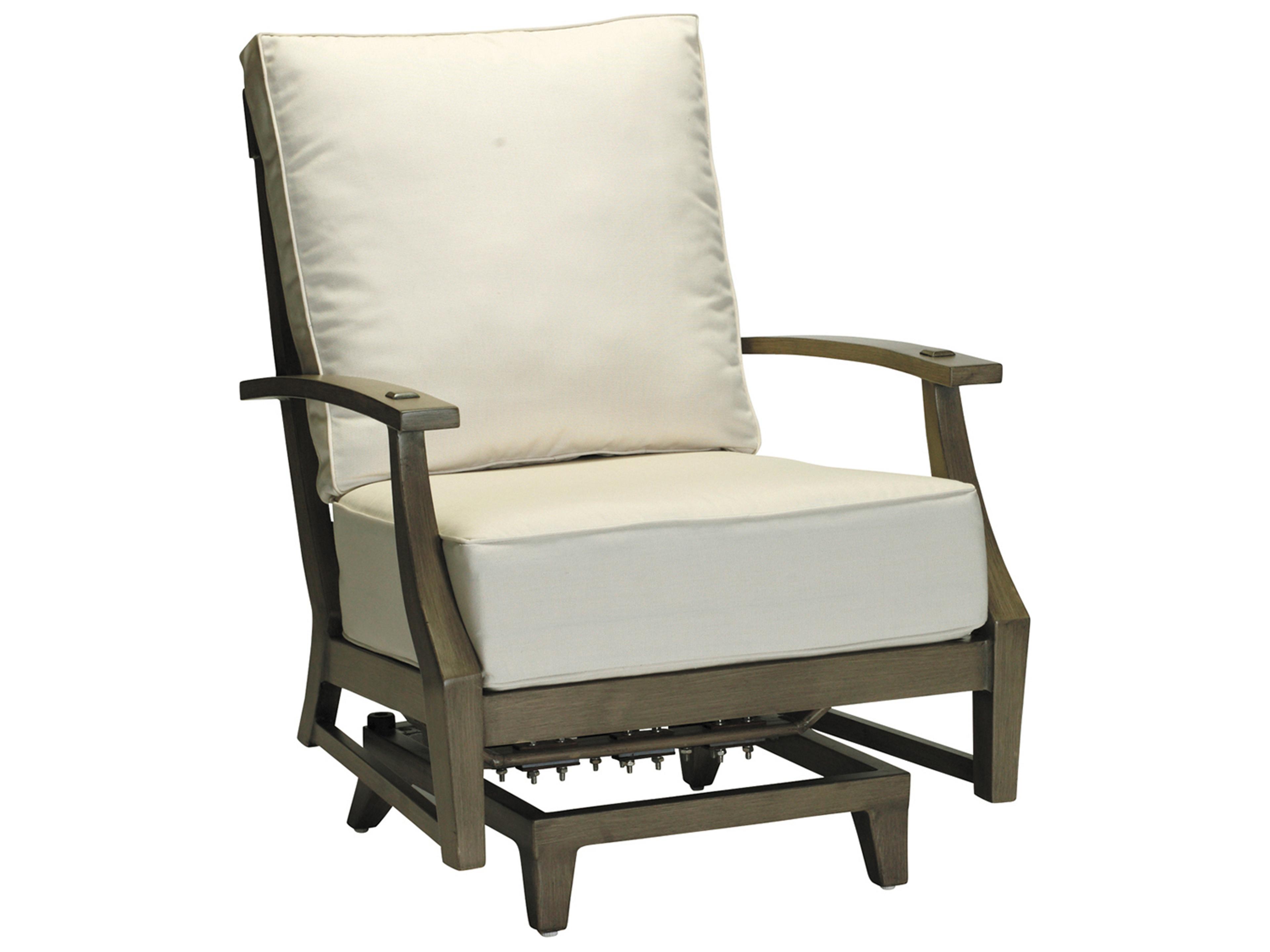 Summer Classics Croquet Aluminum Spring Patio Lounge Chair with Cushion