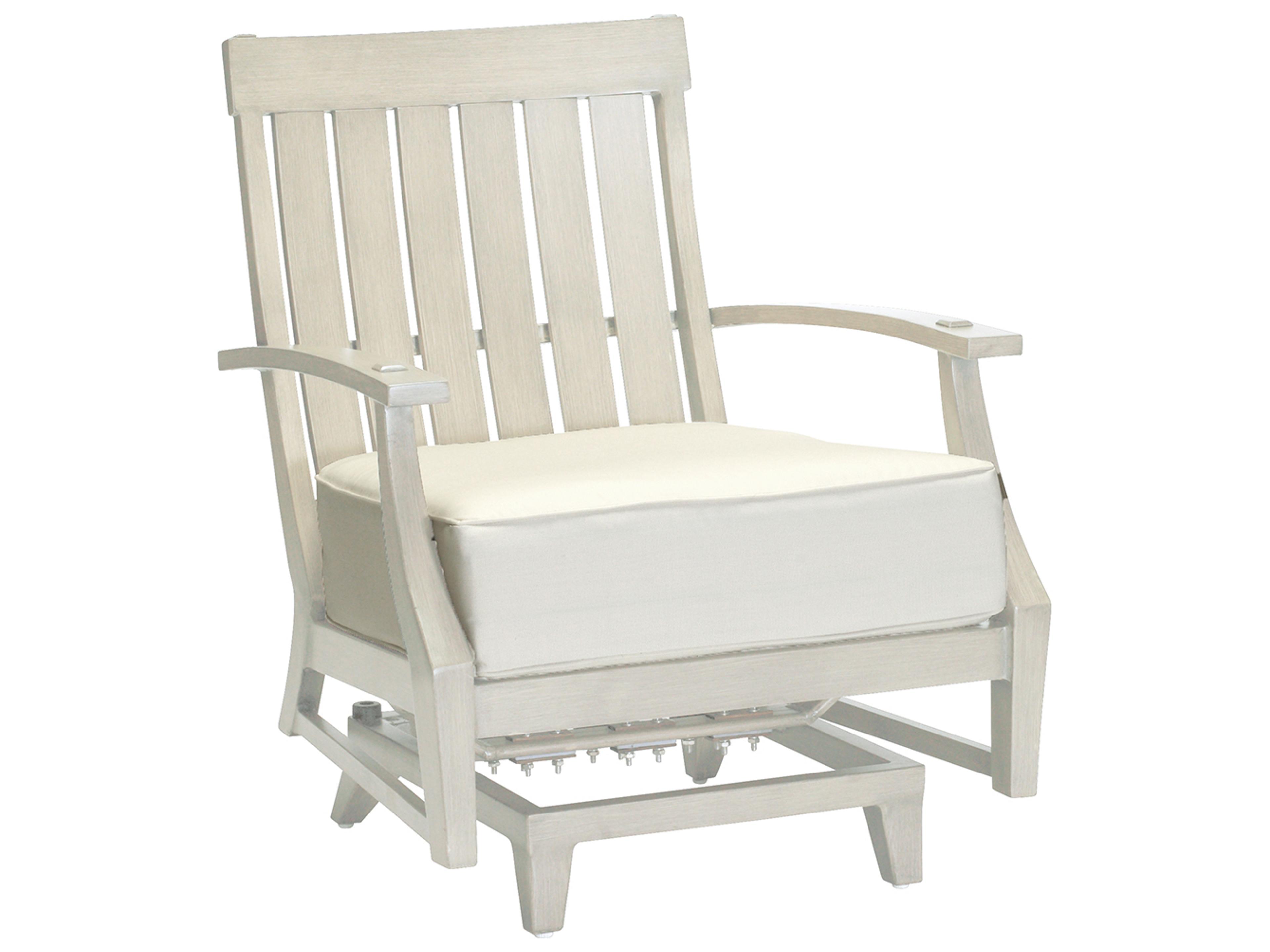 Summer Classics Croquet Aluminum Spring Patio Lounge Chair with Cushion