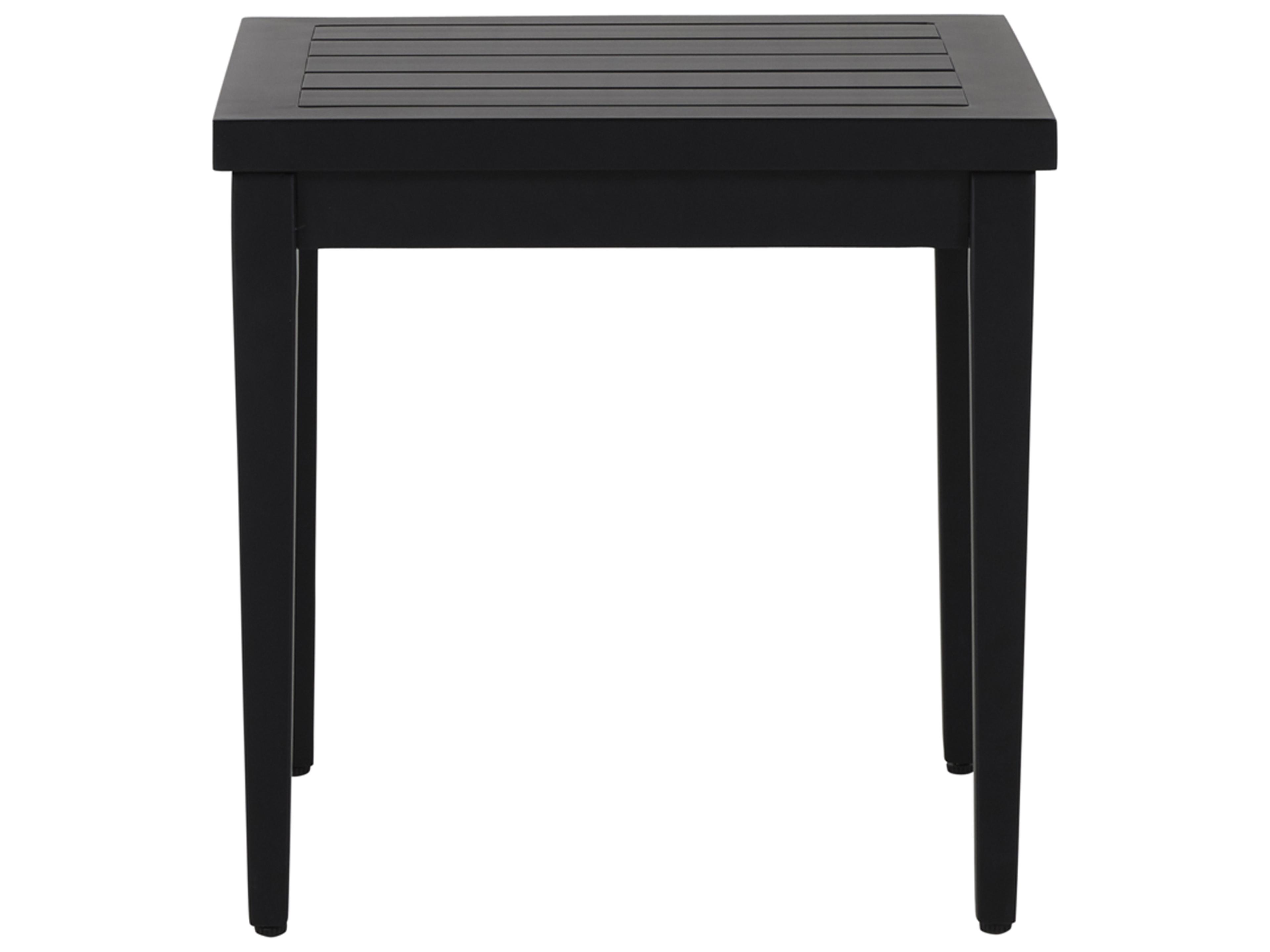 Summer Classics Brookside Aluminum Square Outdoor Patio End Table