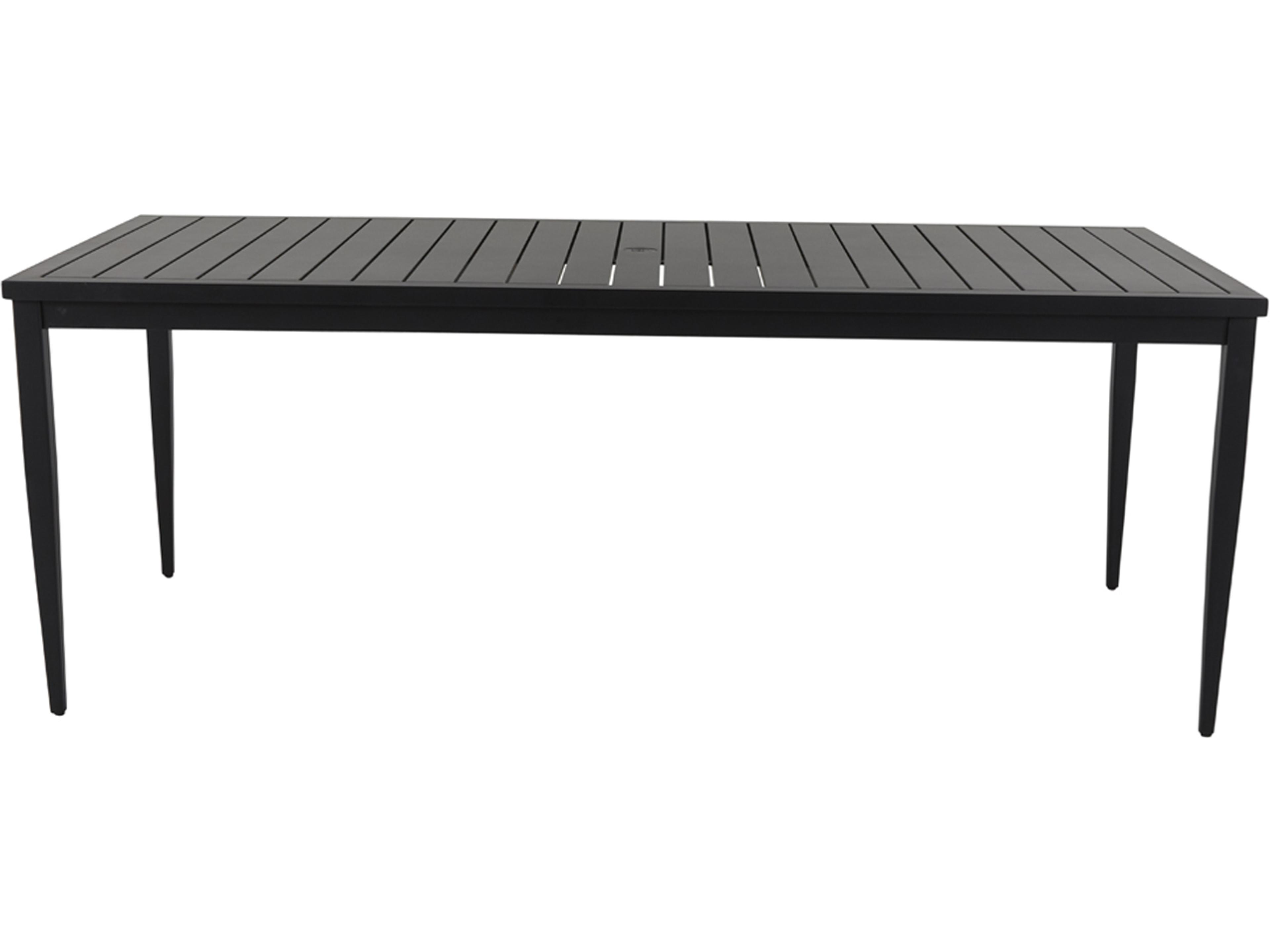 Summer Classics Brookside Aluminum Rectangular Patio Dining Table