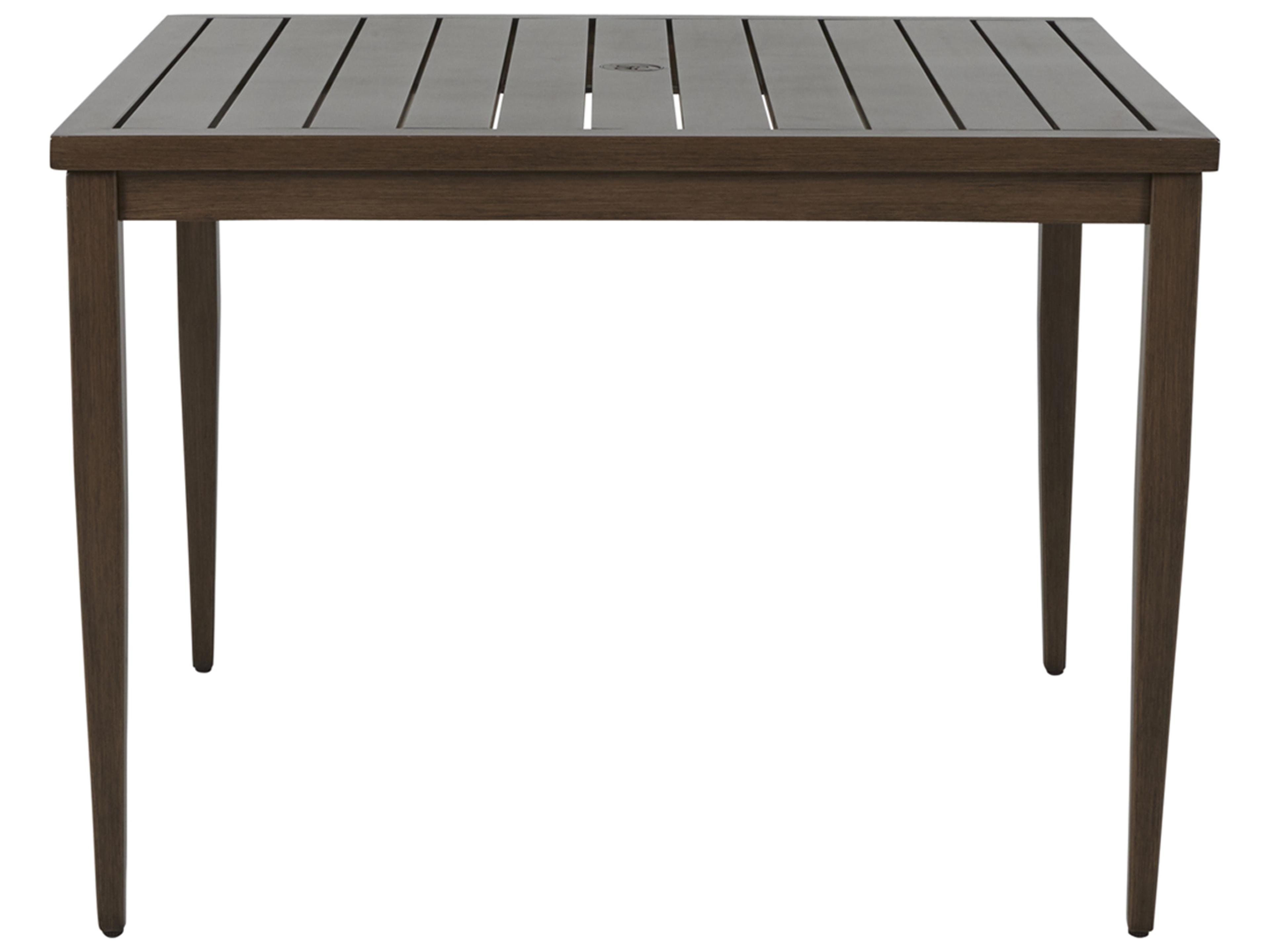 Summer Classics Brookside Aluminum Square Outdoor Dining Table