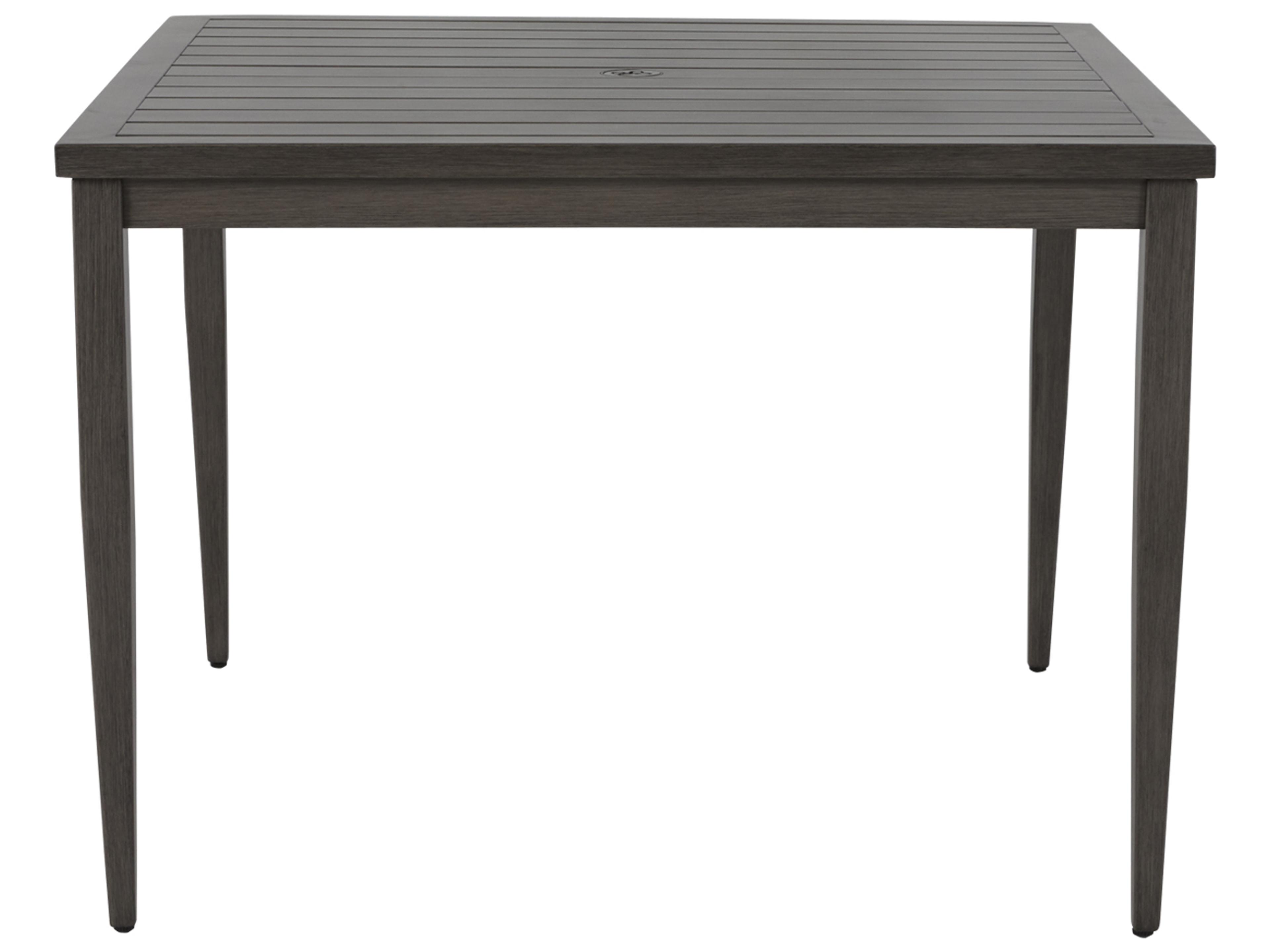 Summer Classics Brookside Aluminum Square Outdoor Dining Table