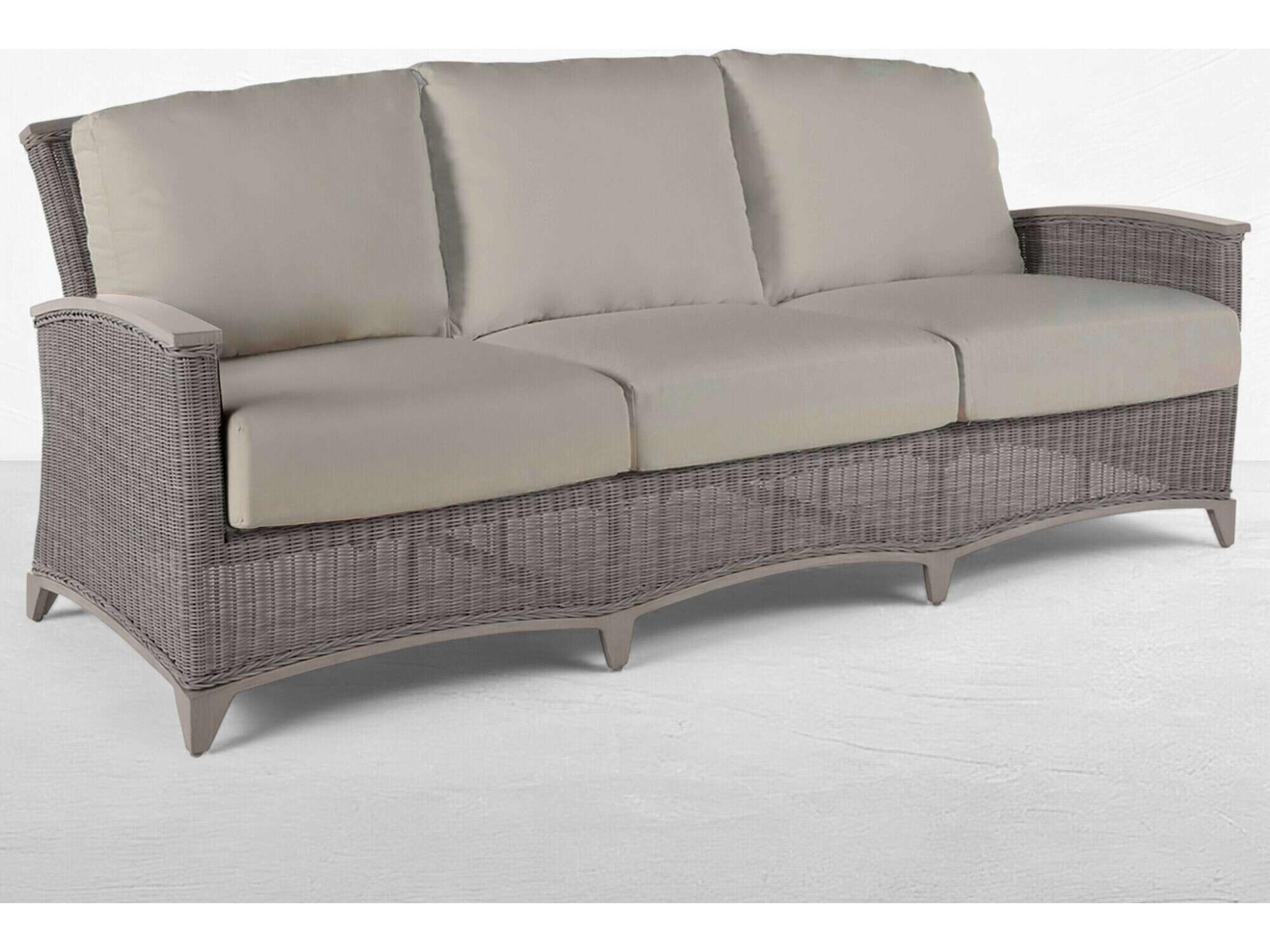 Summer Classics Astoria Quick Ship Wrought Aluminum Wicker Sofa