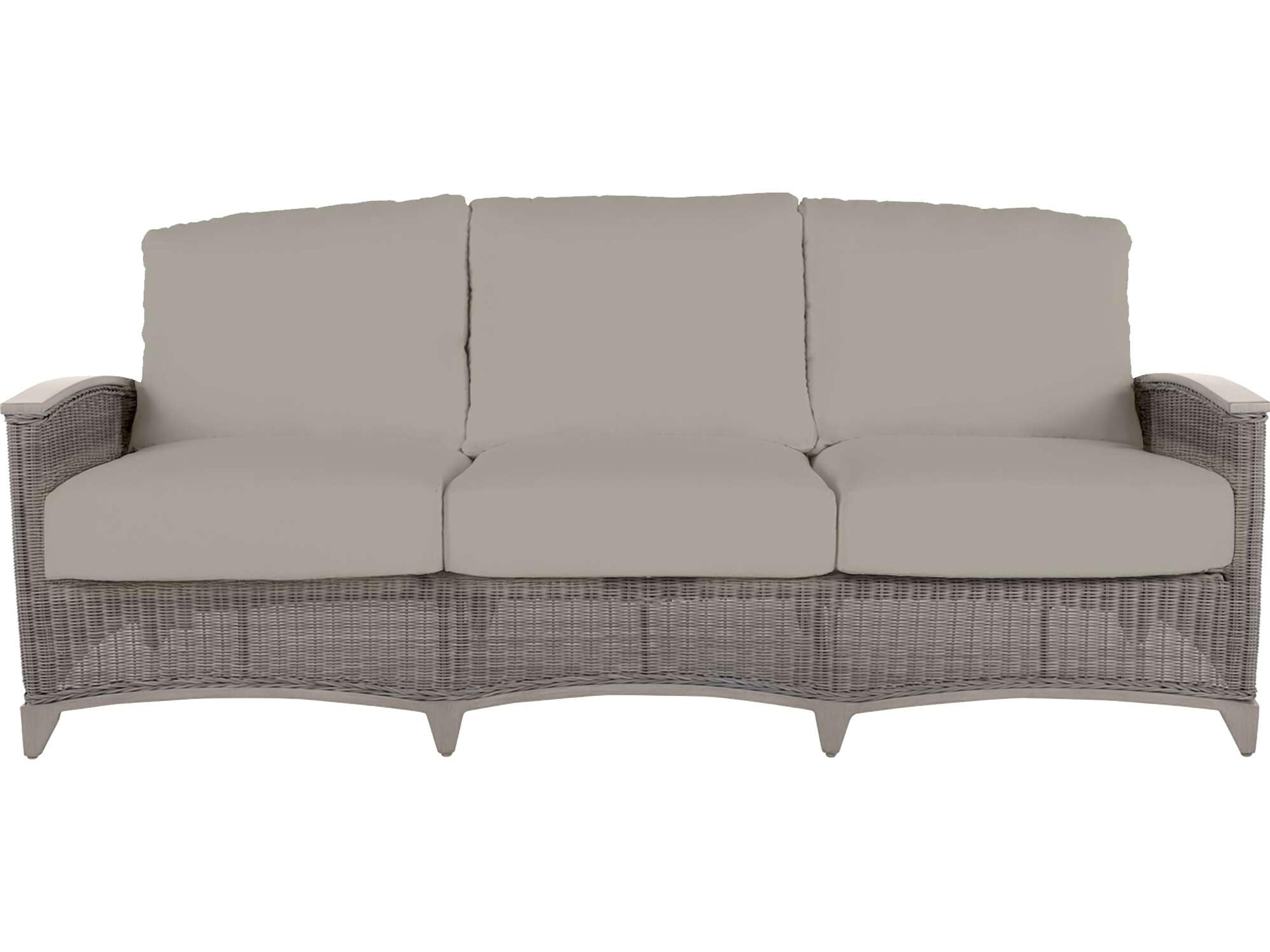 Summer Classics Astoria Quick Ship Wrought Aluminum Wicker Sofa