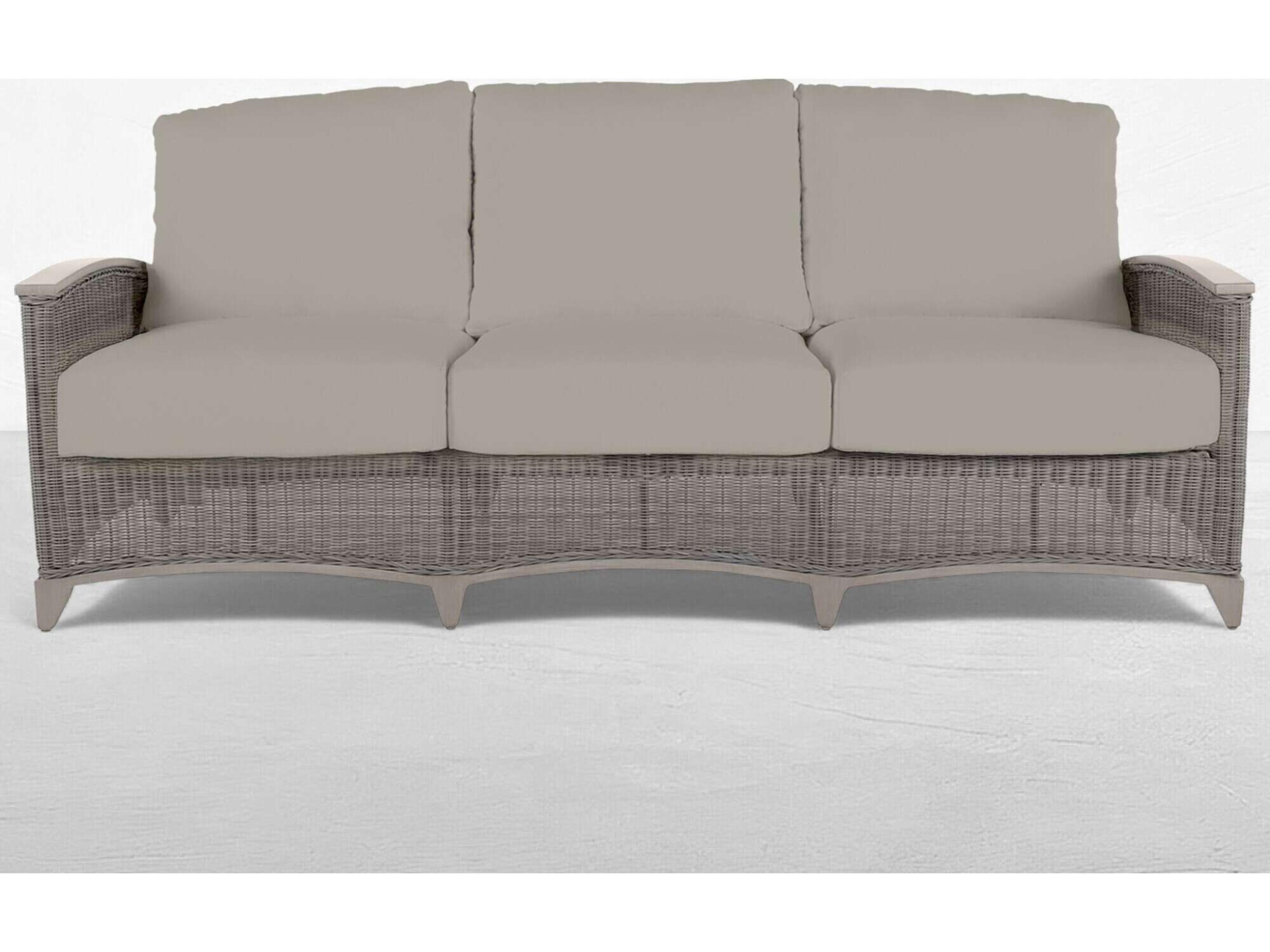 Summer Classics Astoria Quick Ship Wrought Aluminum Wicker Sofa