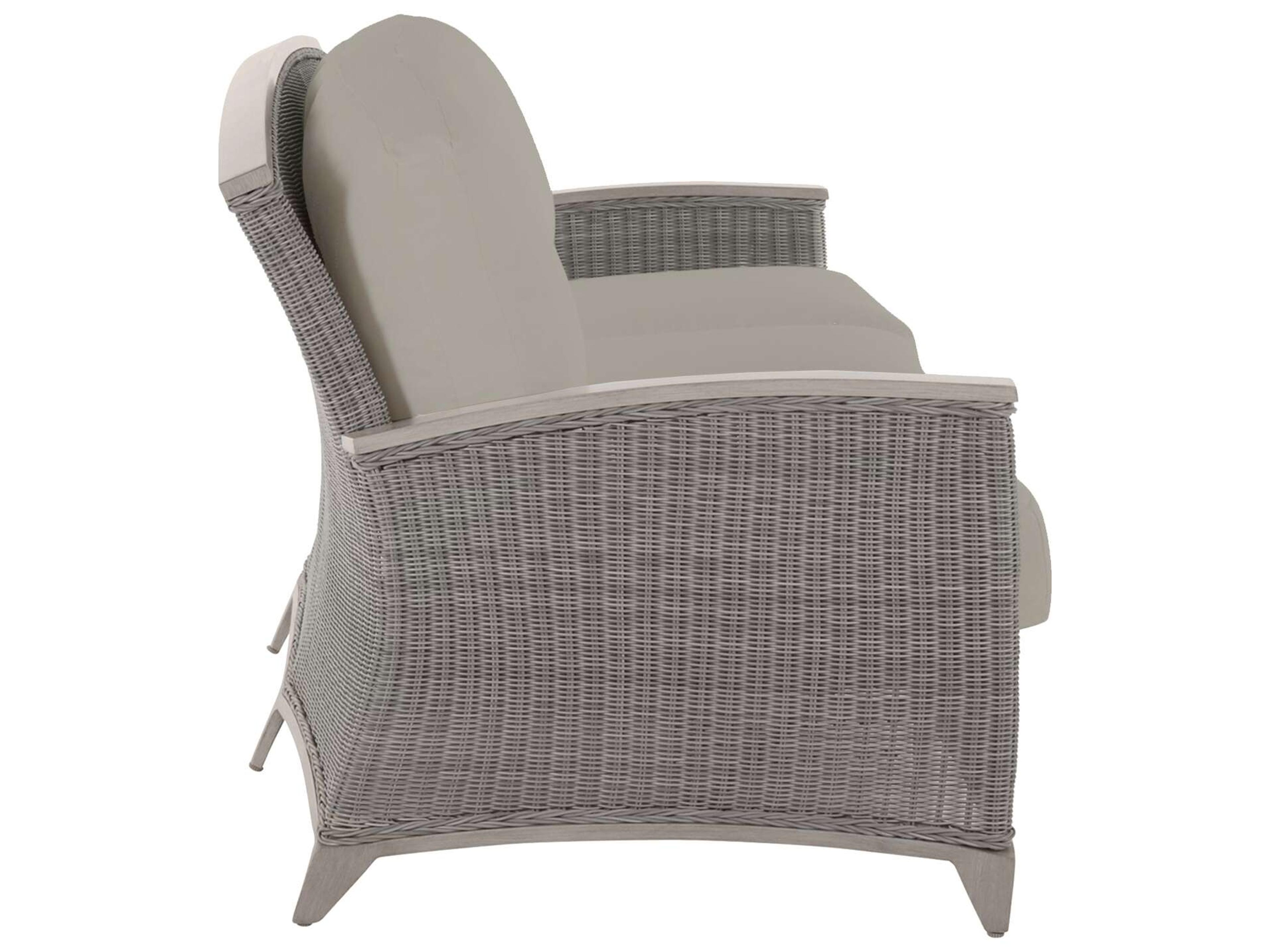 Summer Classics Astoria Quick Ship Wrought Aluminum Wicker Sofa