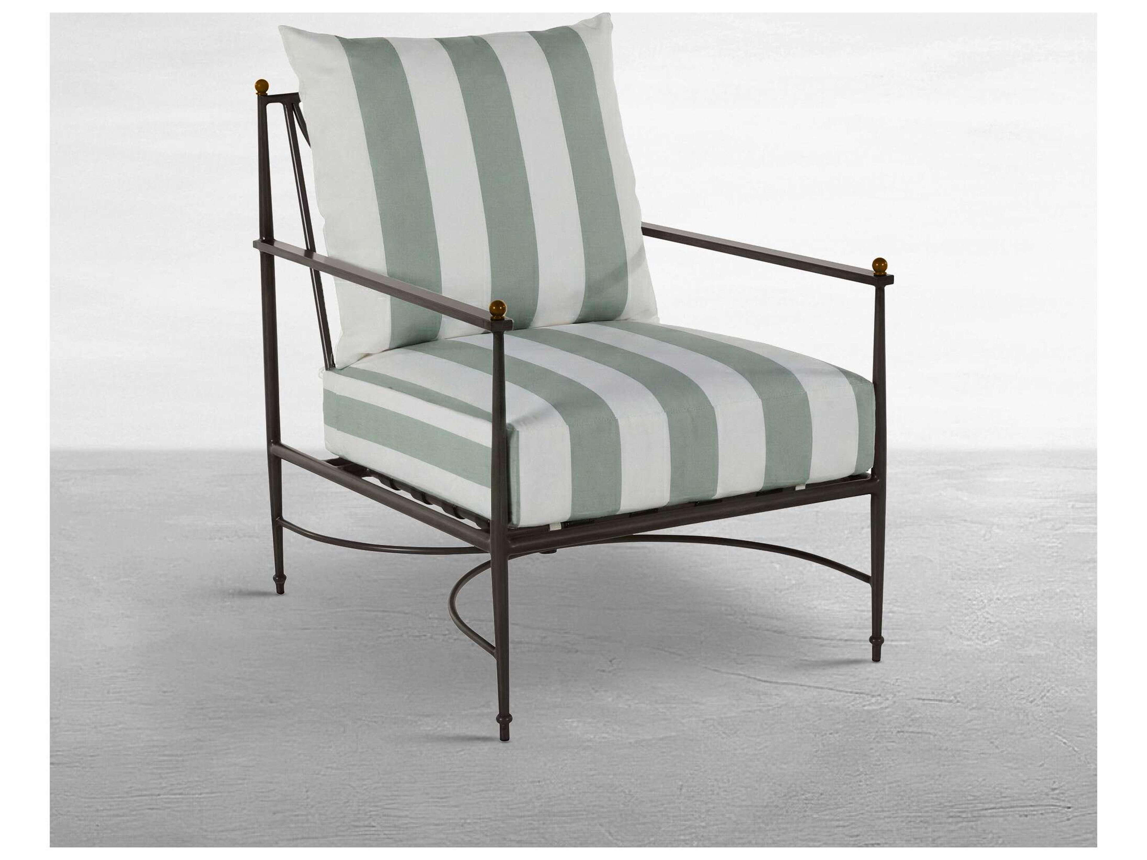 Summer Classics Roma Quick Ship Wrought Aluminum Cushion Lounge Chair