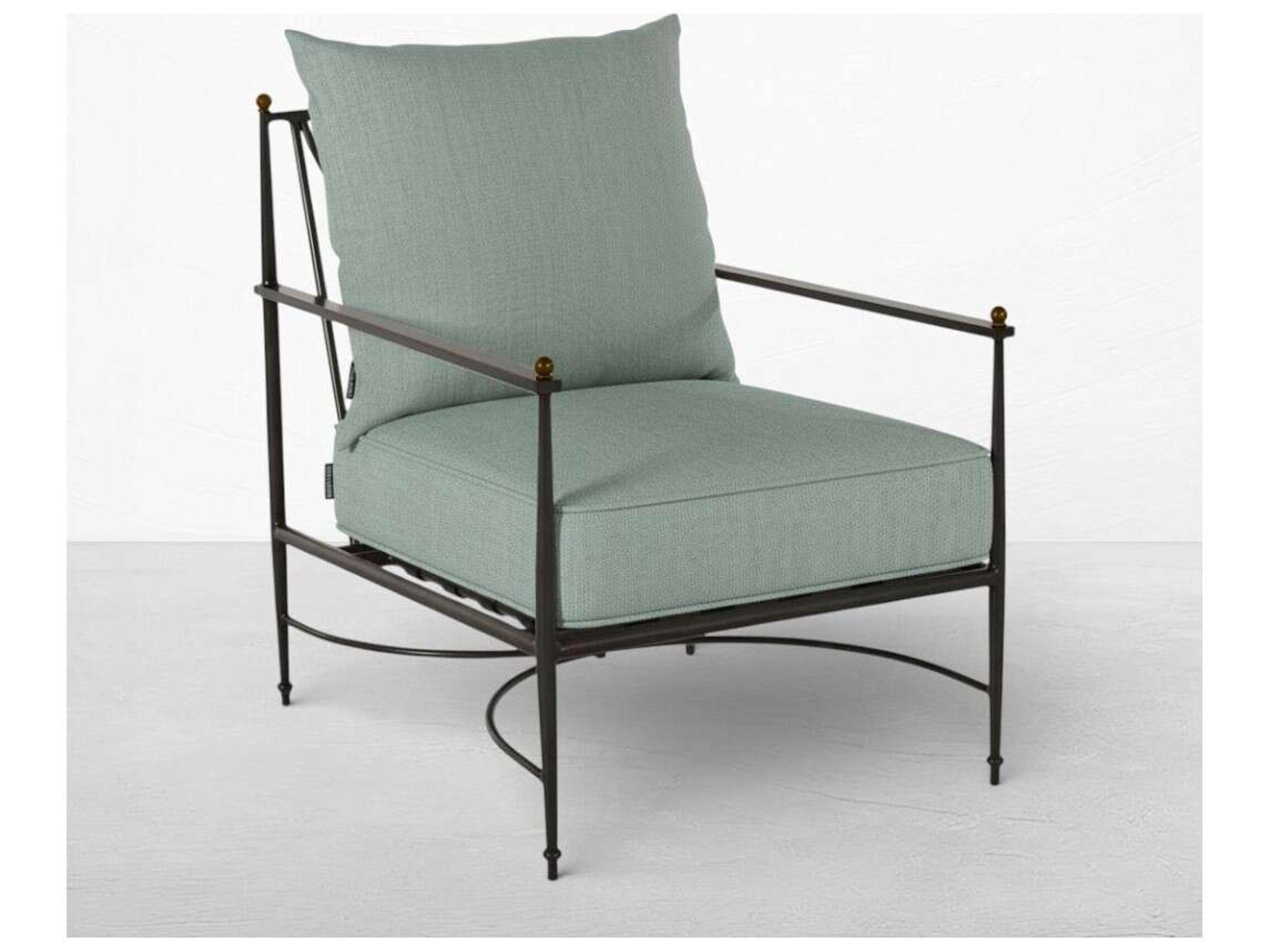Summer Classics Roma Quick Ship Wrought Aluminum Cushion Lounge Chair