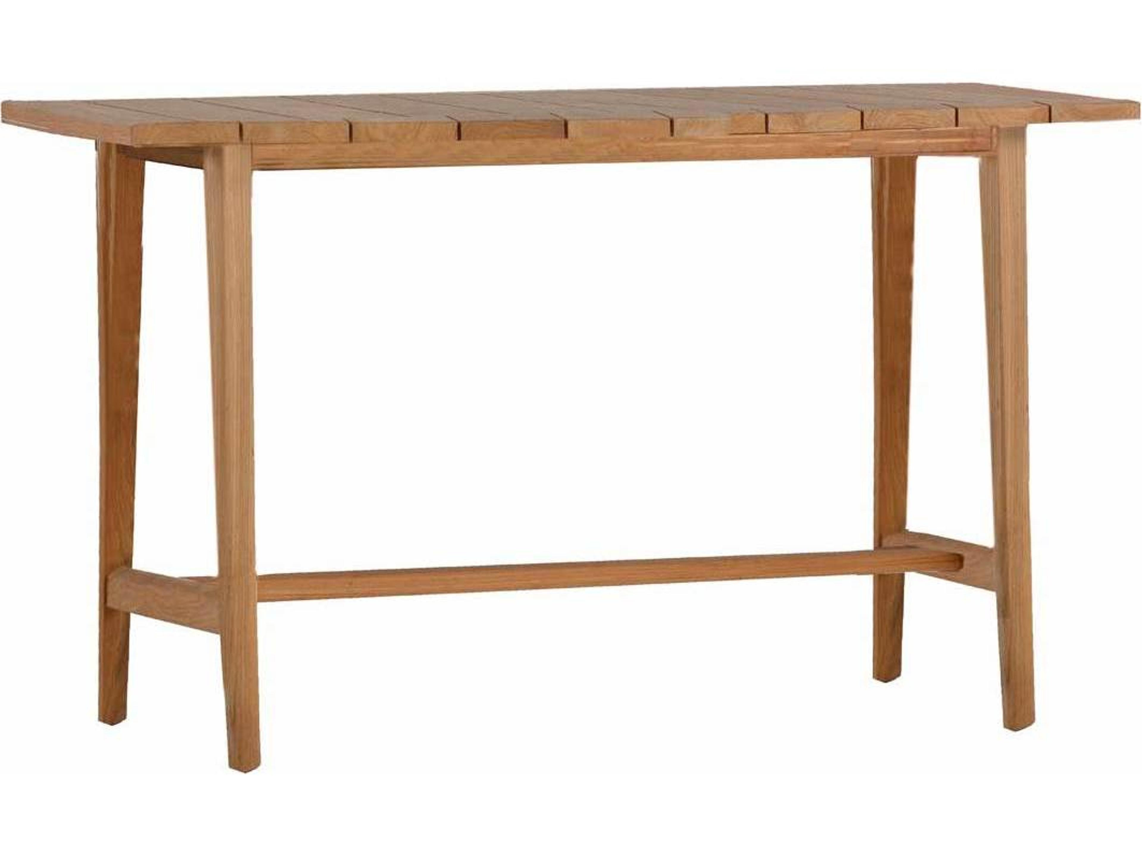 Coast Teak Rectangular Outdoor Patio Bar Table