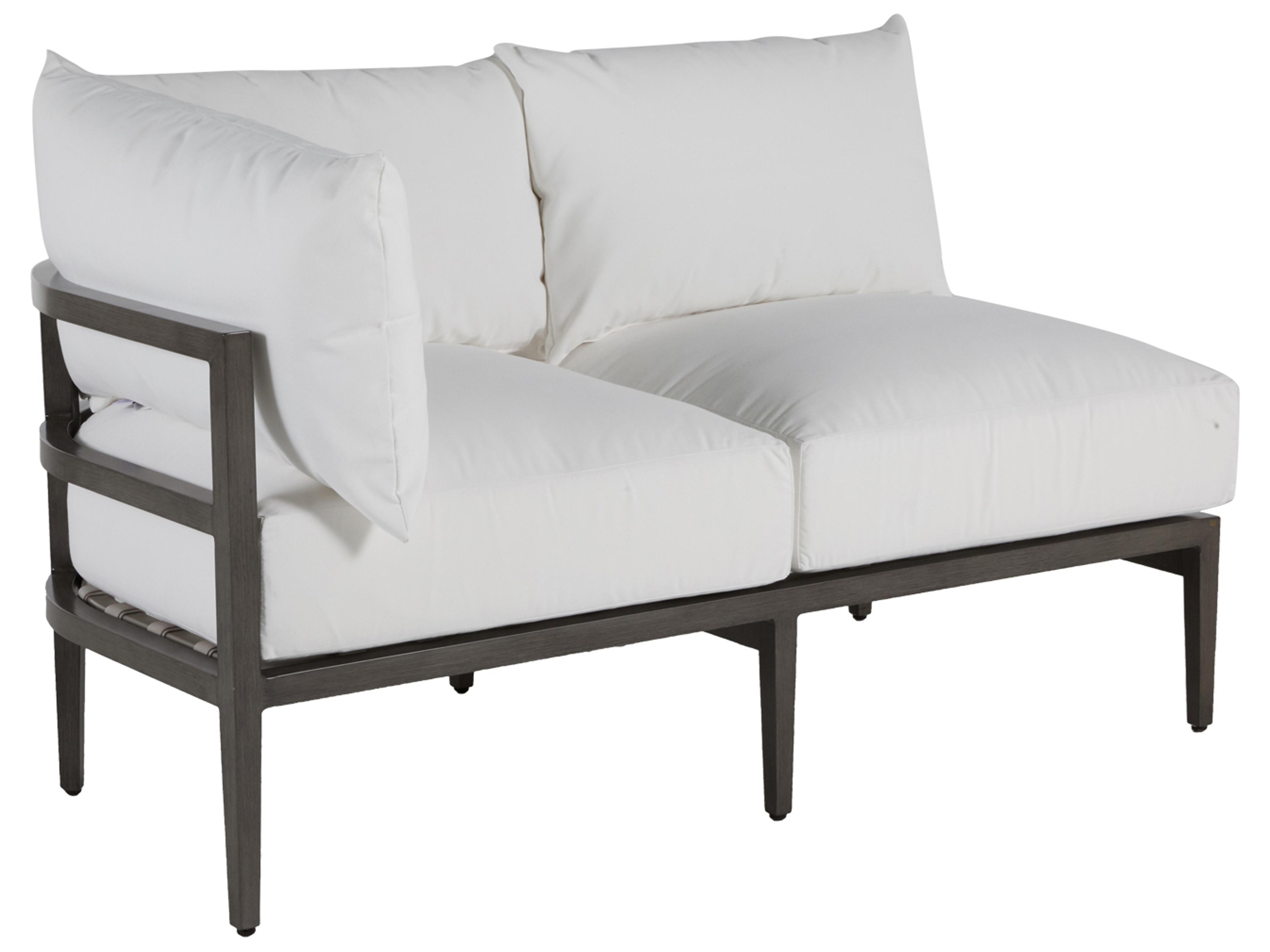 Santa Barbara Aluminum Left Arm Loveseat Outdoor Sectional Piece