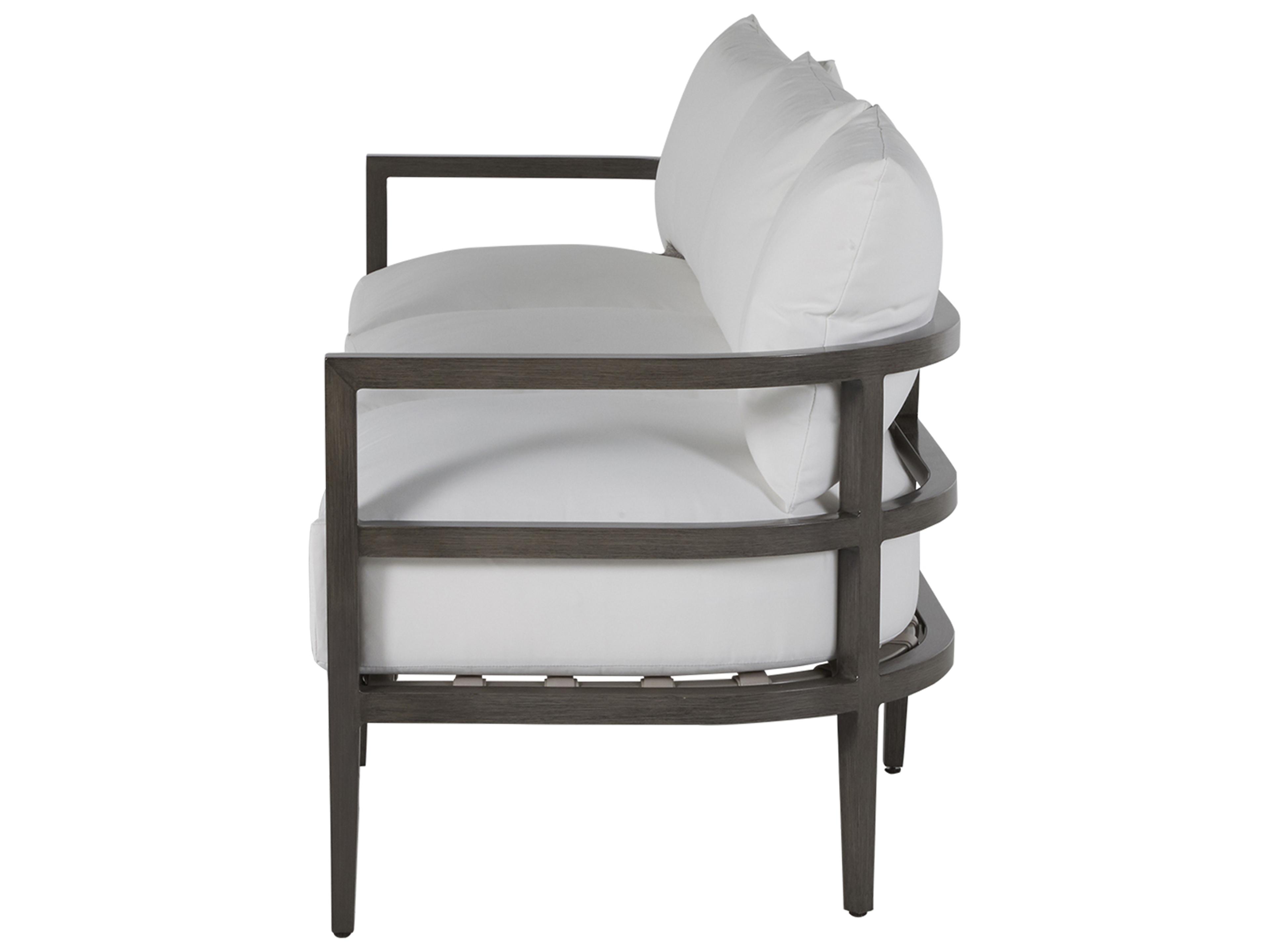 Summer Classics Santa Barbara Aluminum Slate Grey Outdoor Sofa