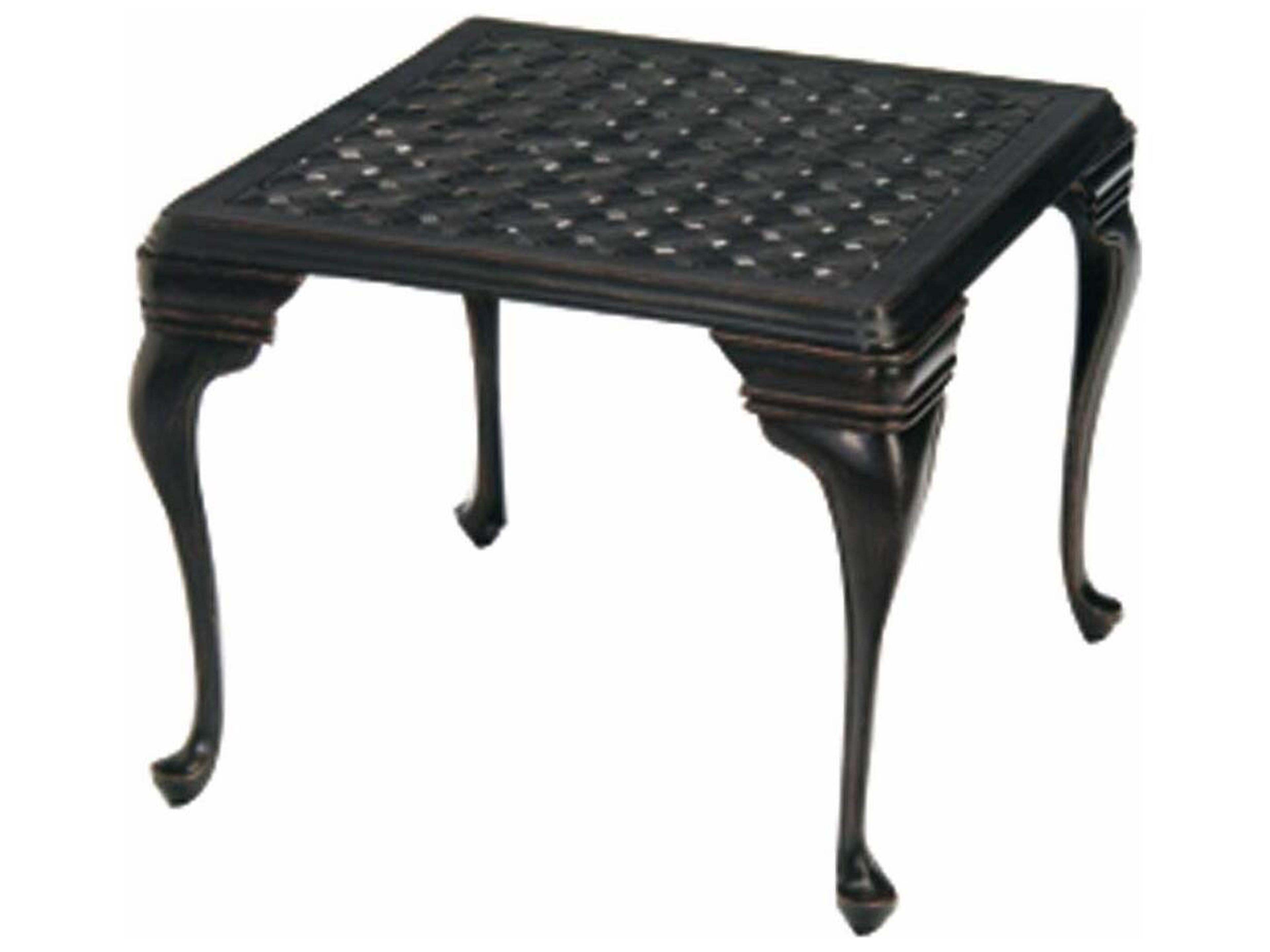 Summer Classics Provance Cast Aluminum Square Outdoor End Table