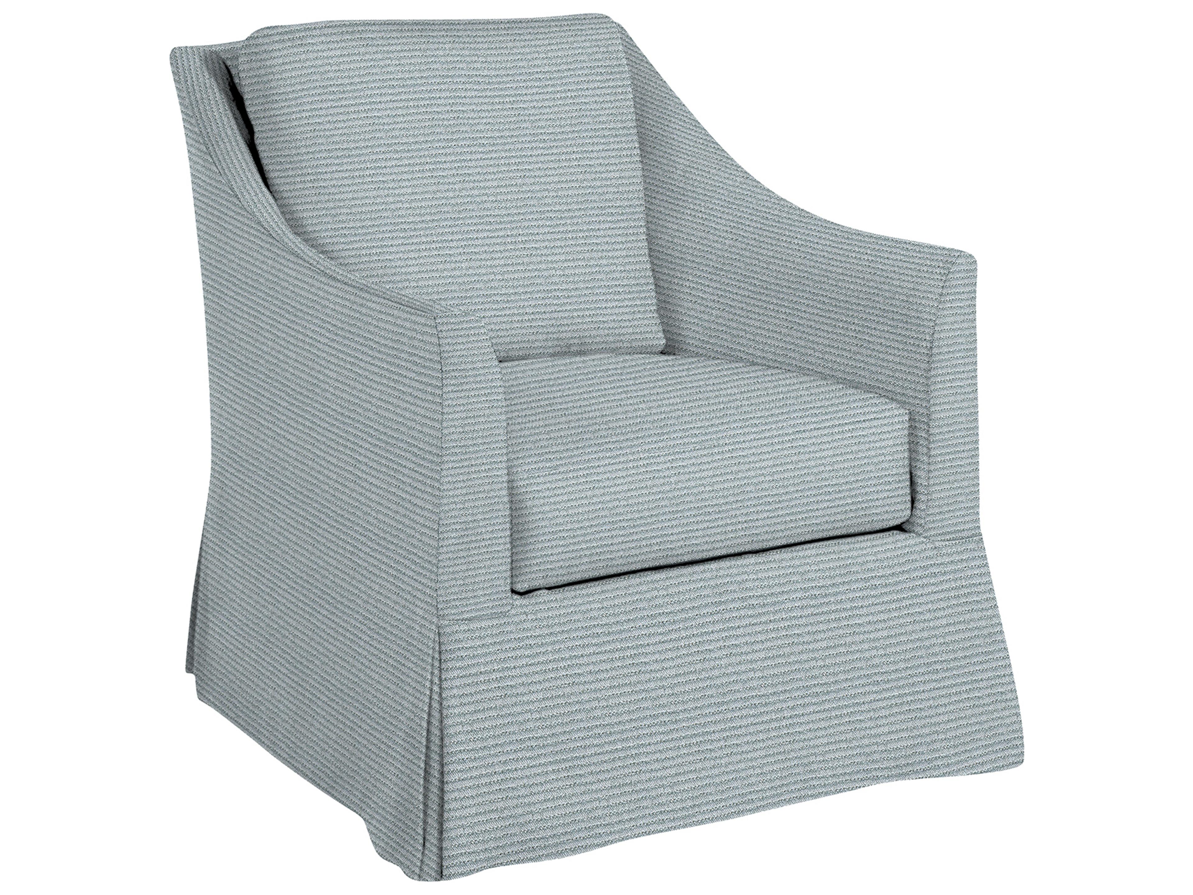 Baldwin Outdoor Swivel Lounge Chair in Washboard Linen