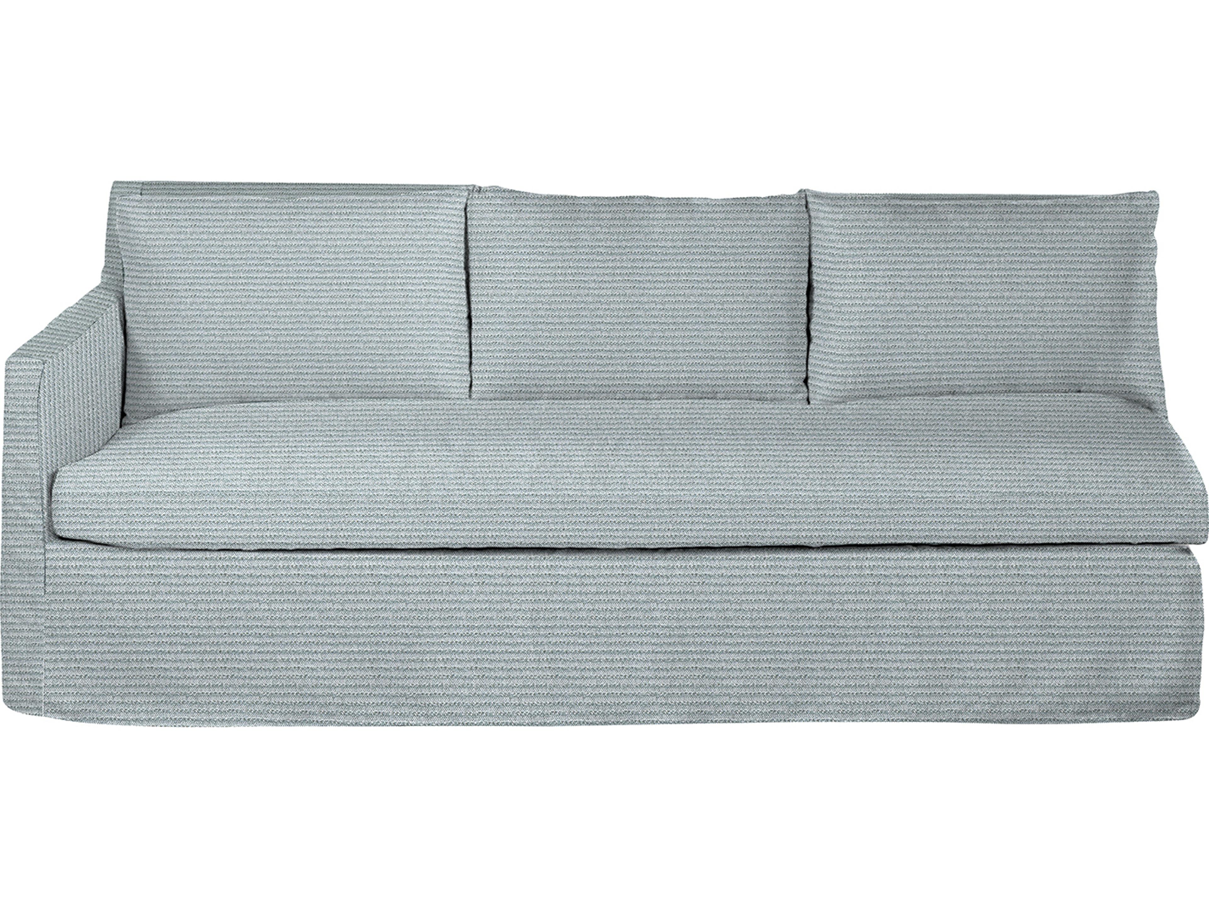 Nora Outdoor Right Arm Facing Sofa in Washboard Linen