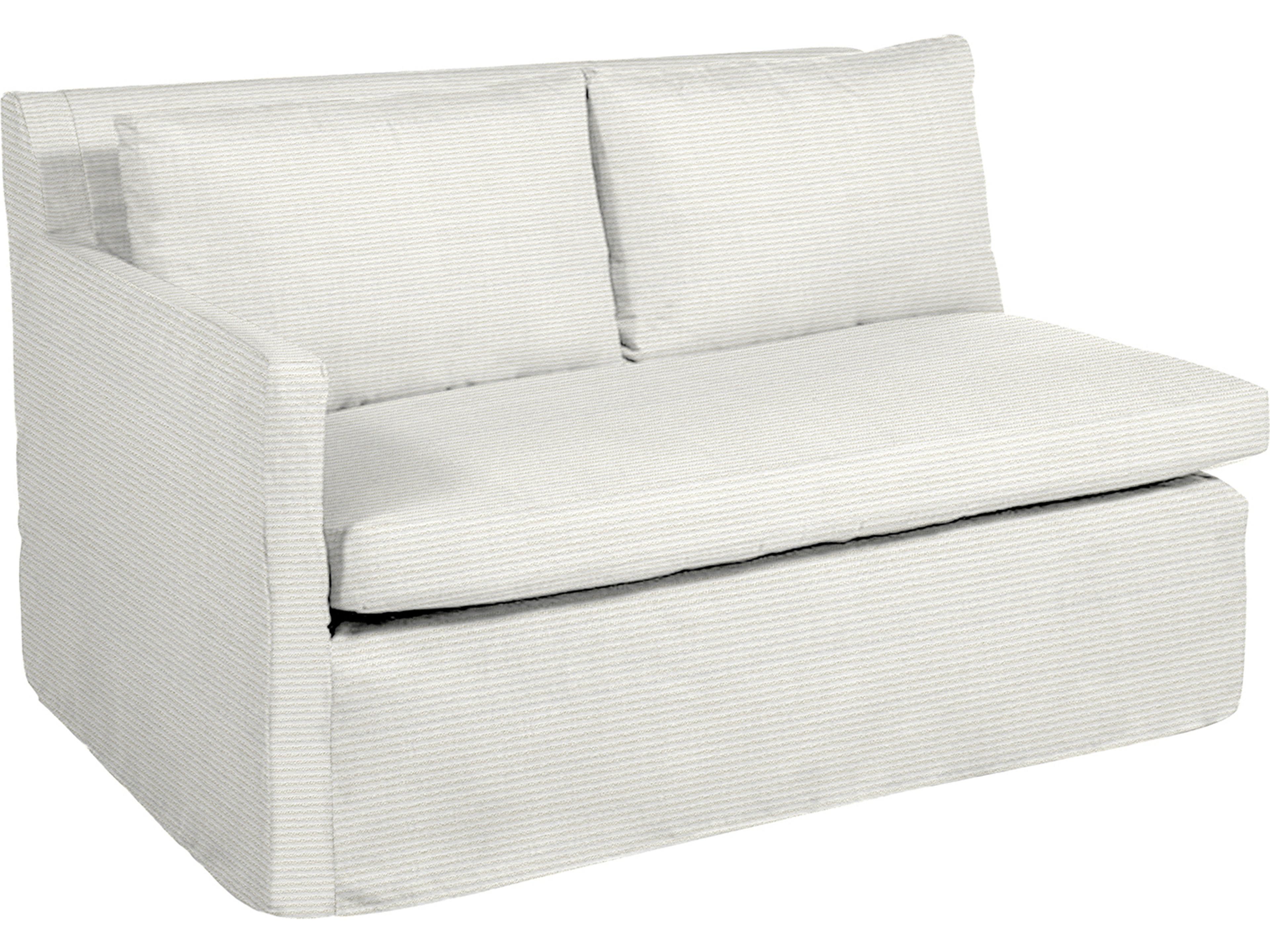Nora Outdoor Right Arm Facing Loveseat in Washboard Snow
