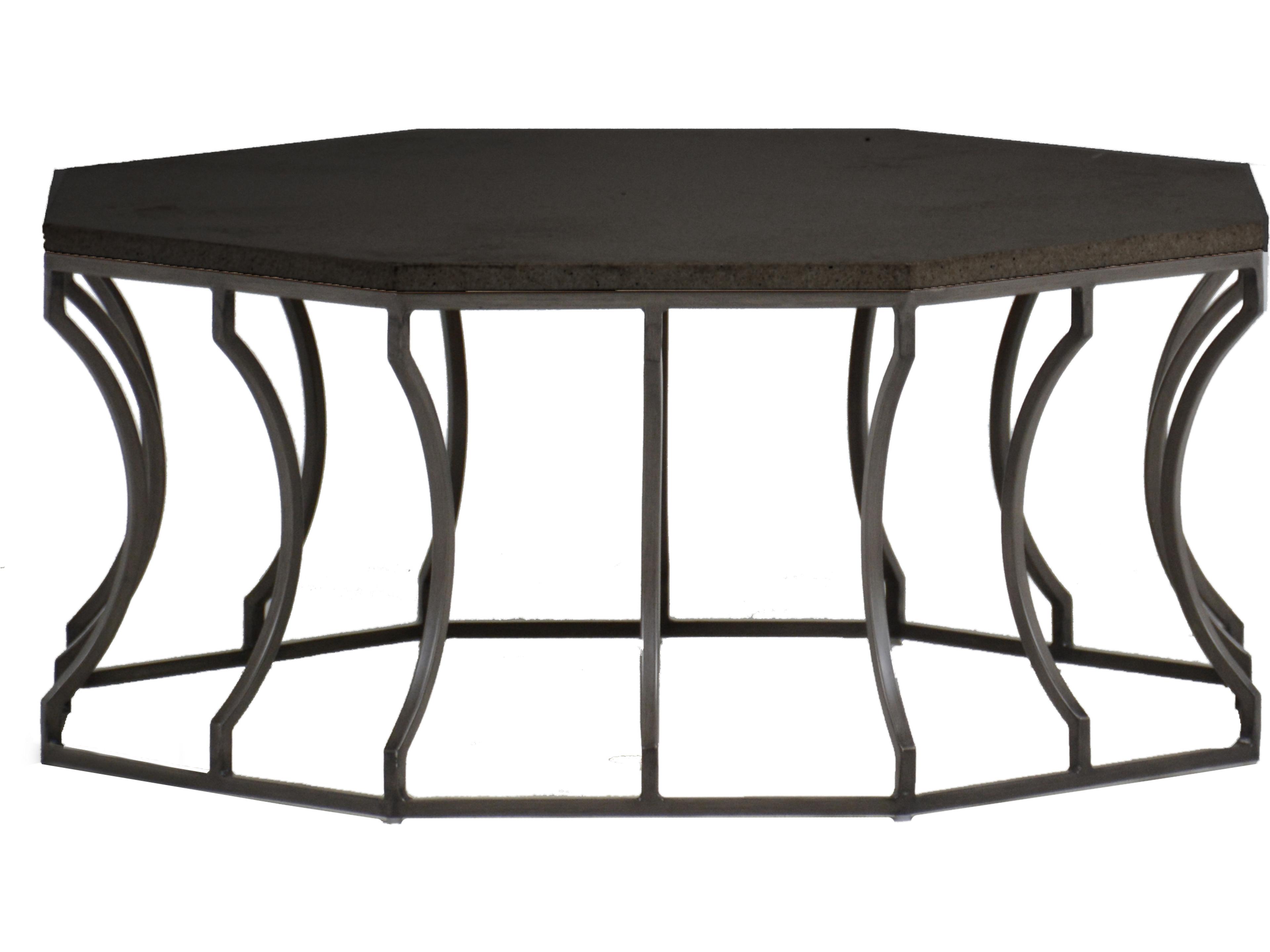 Audrey Octagonal Outdoor Coffee Table Wrought Iron