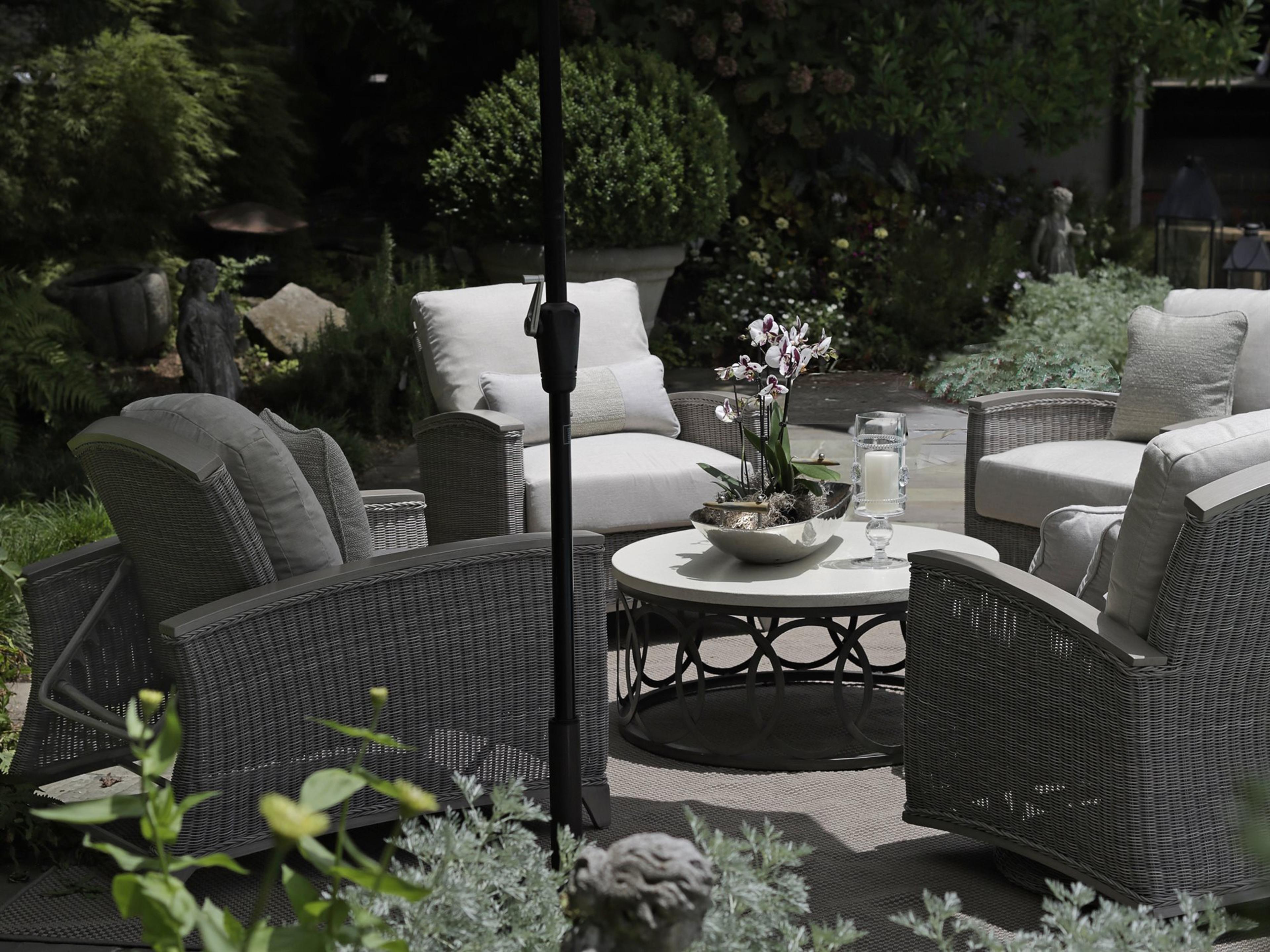 Astoria Oyster Wicker Cushion Patio Lounge Set