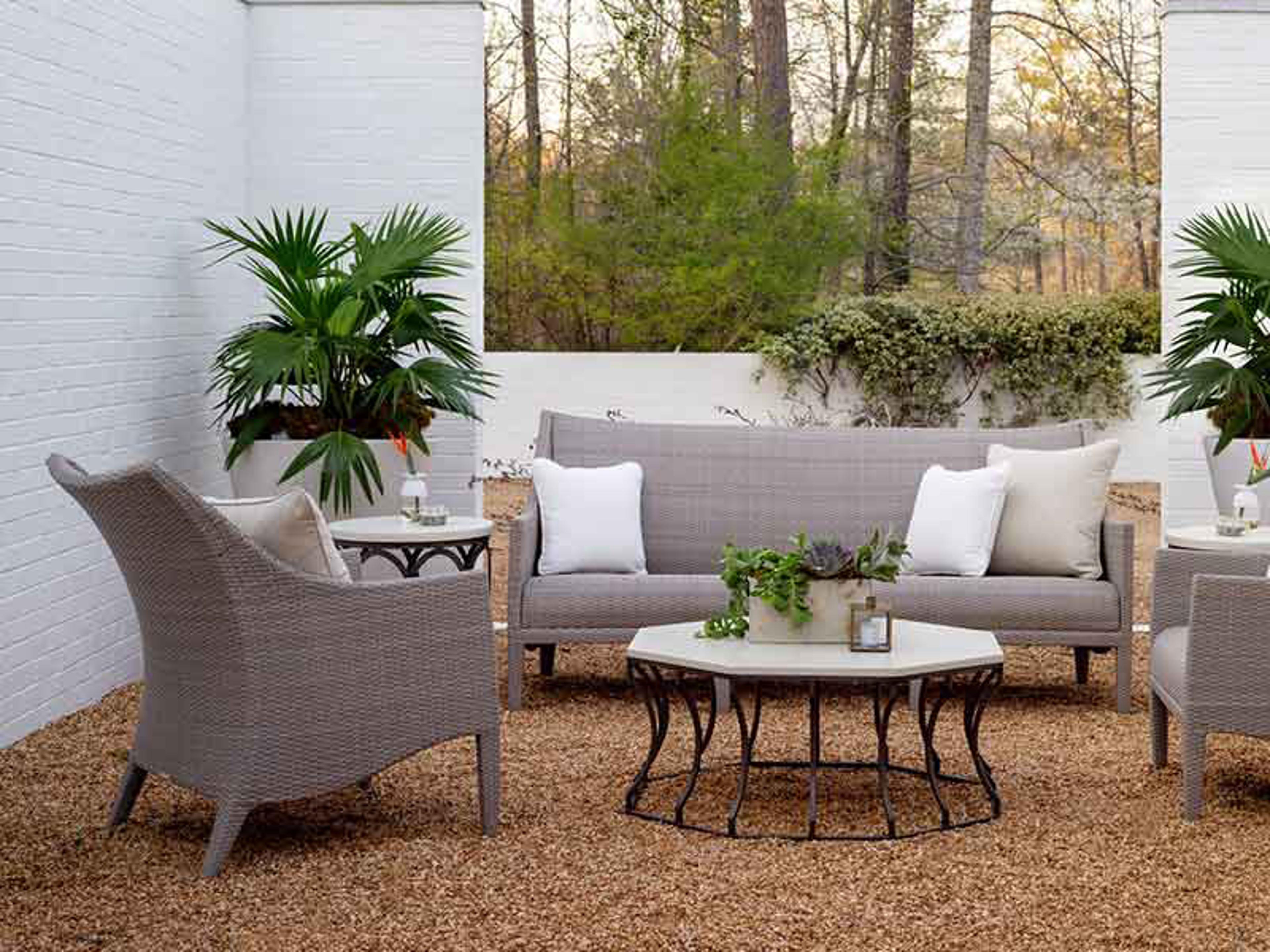 Athena Plus Woven Wicker Cushion Outdoor Patio Lounge Set