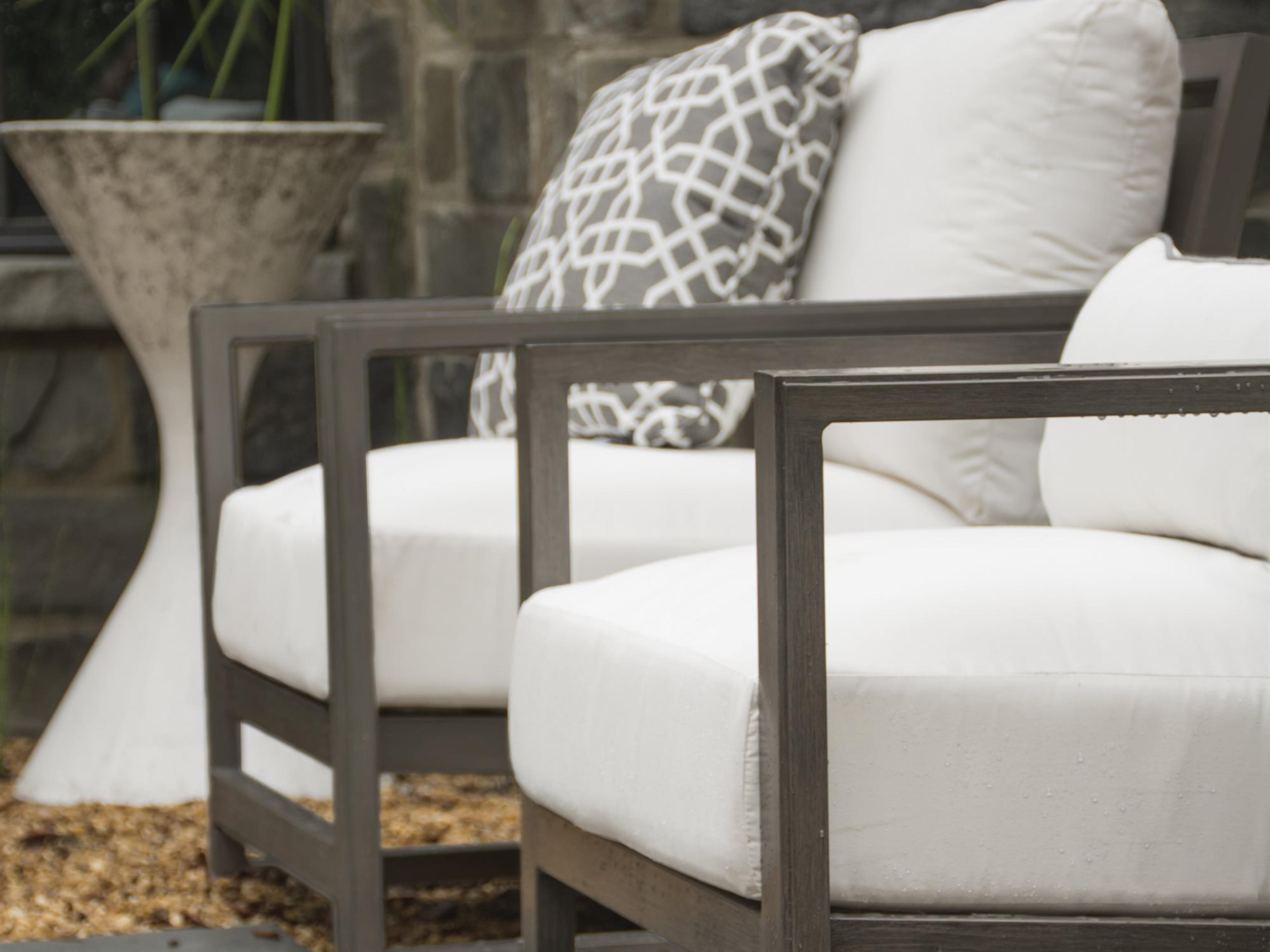 Avondale Aluminum Slate Gray Cushion Patio Lounge Set