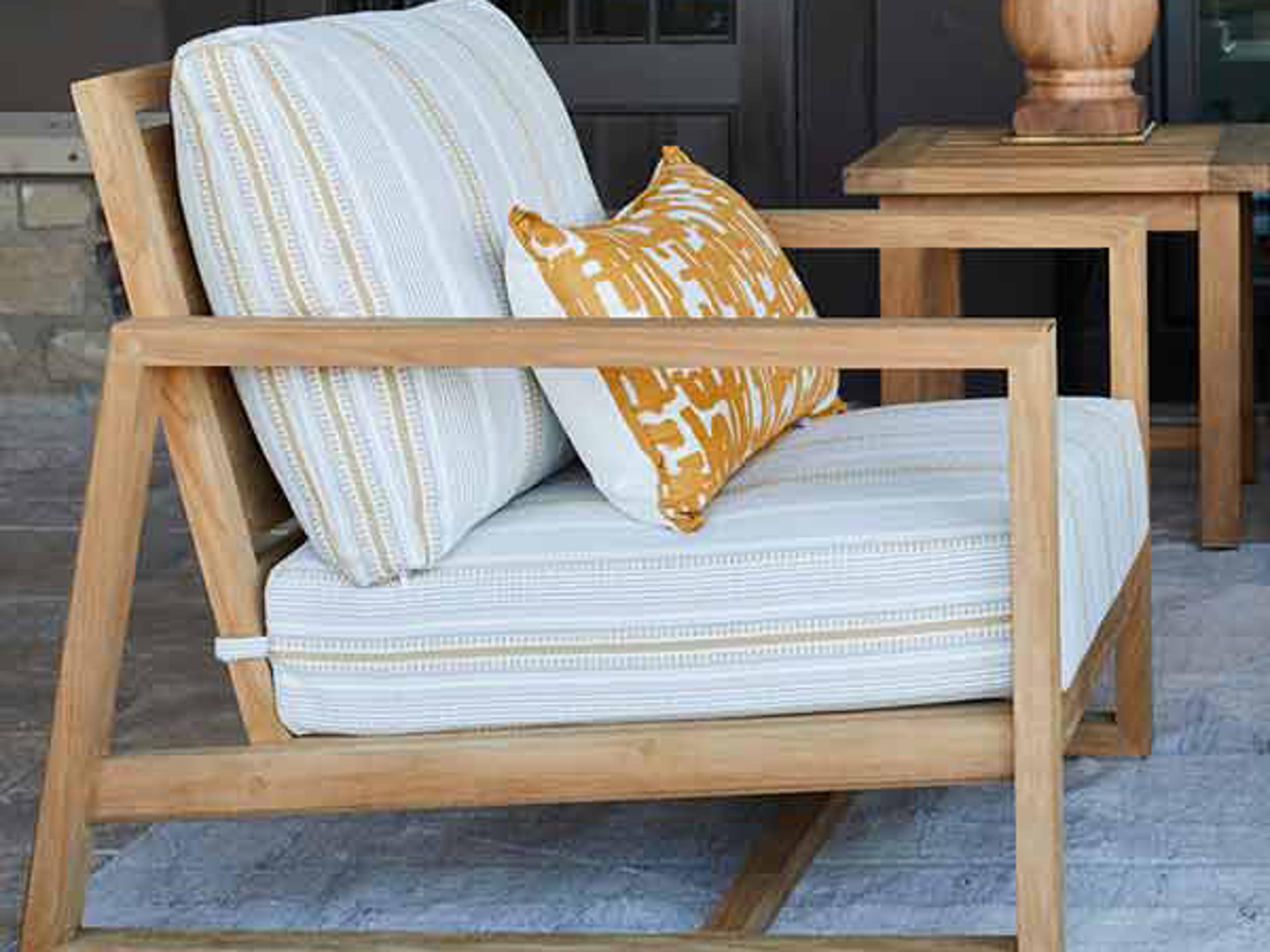 Avondale Teak Cushion Outdoor Patio Lounge Set