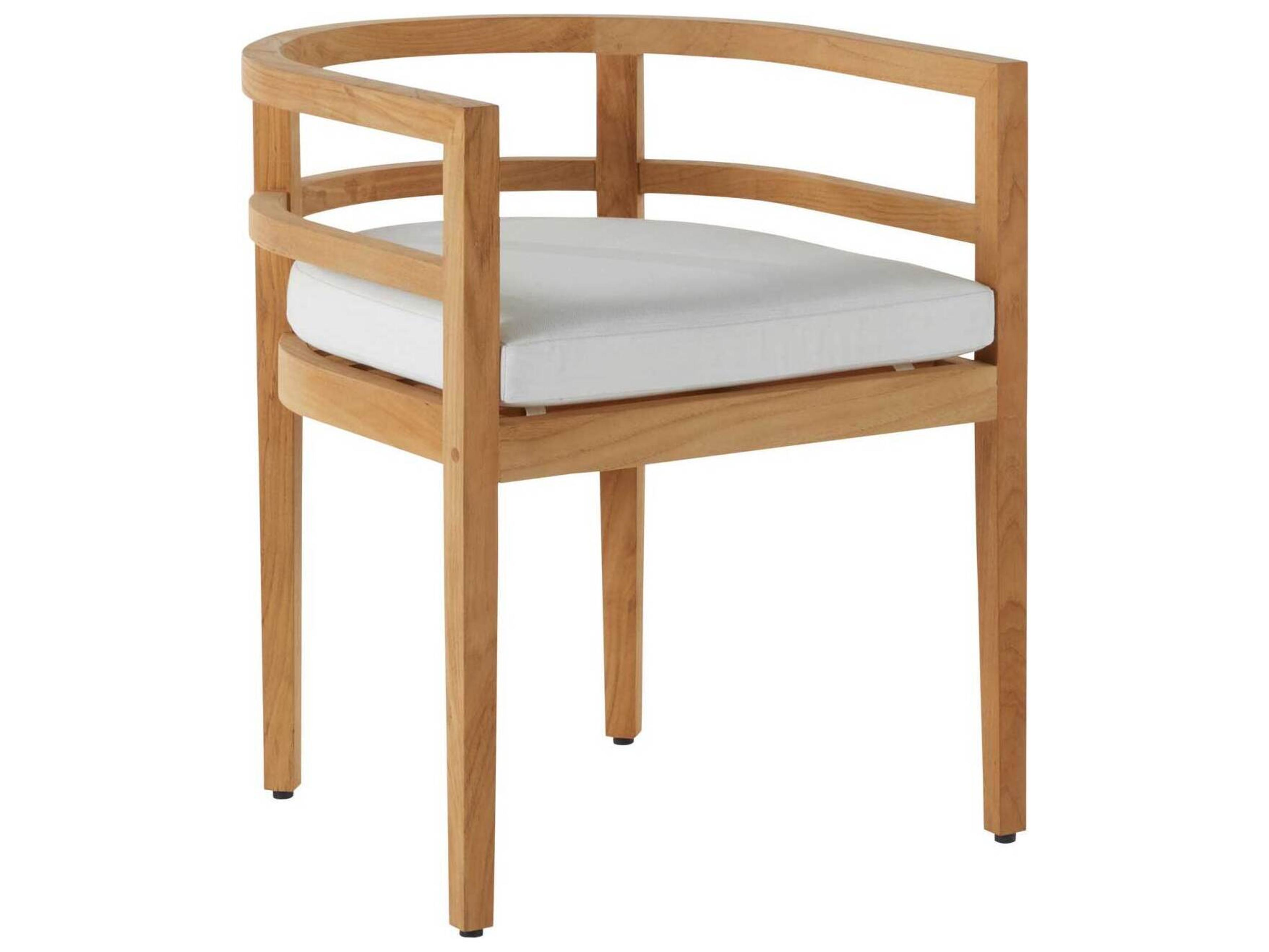 Santa Barbara Teak Barrel Back Arm Chair Seat Replacement Cushions