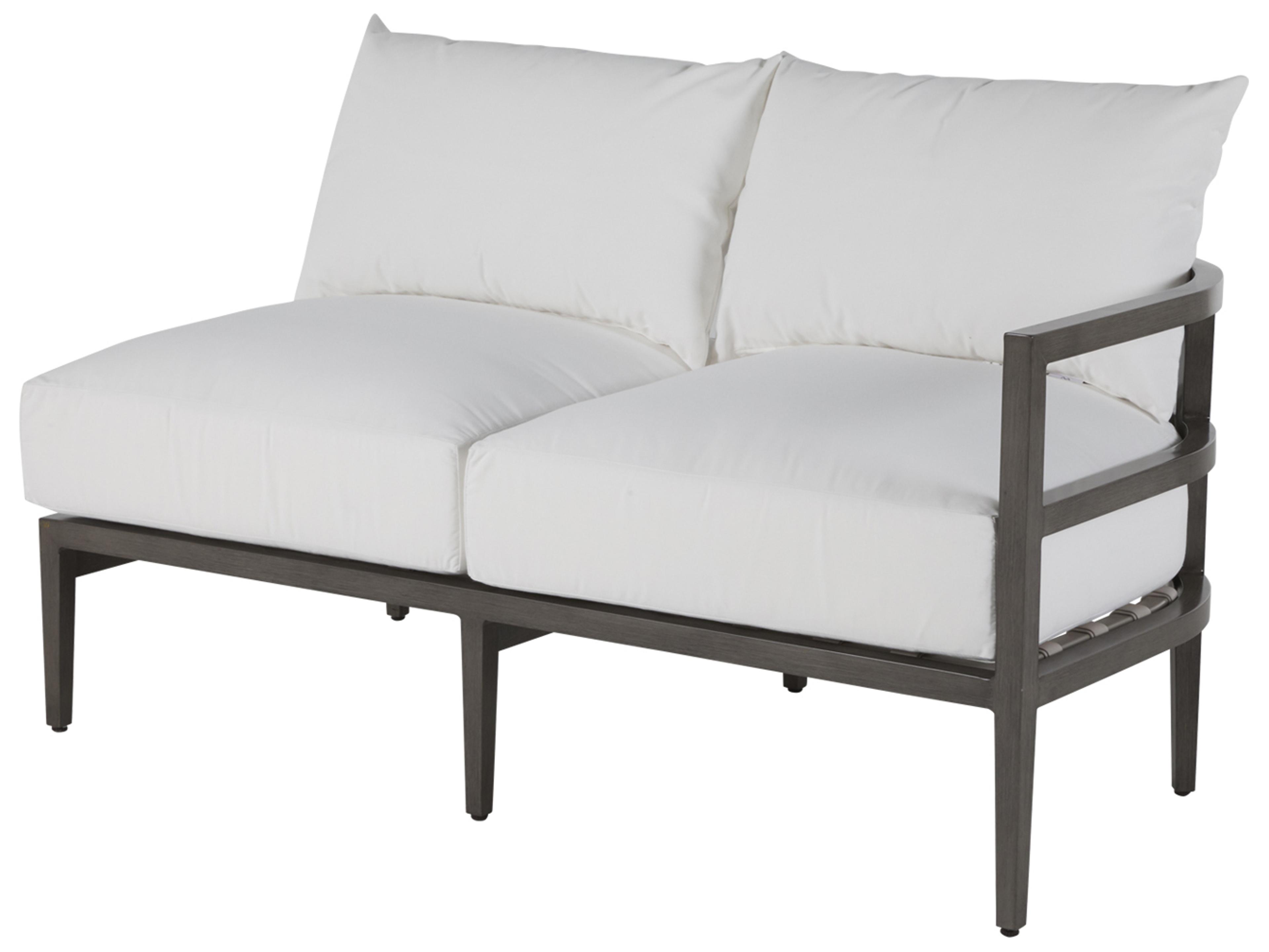 Santa Barbara Aluminum Left Arm Loveseat Set Replacement Cushions