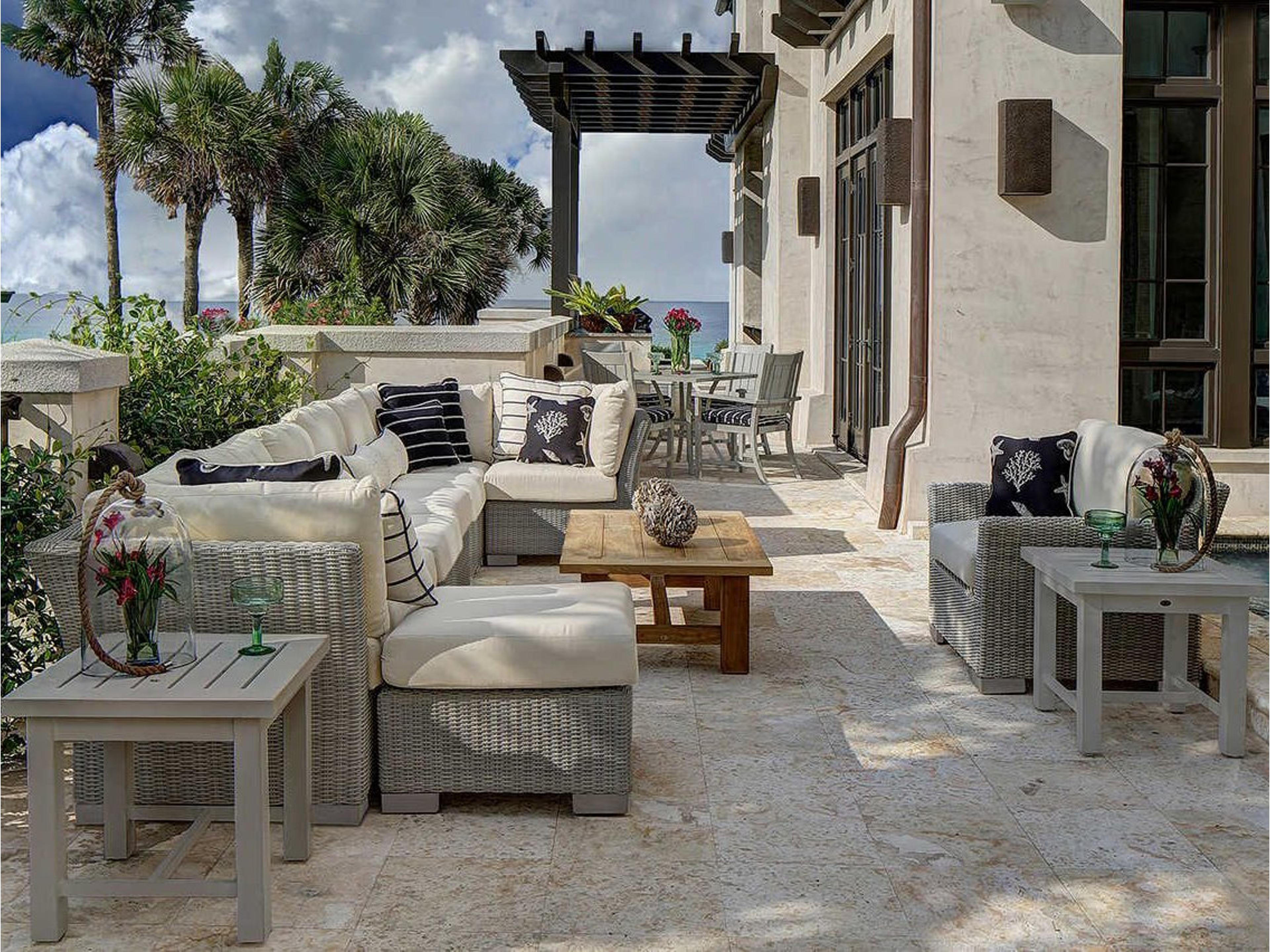 Club Woven Sectional Outdoor Lounge Set