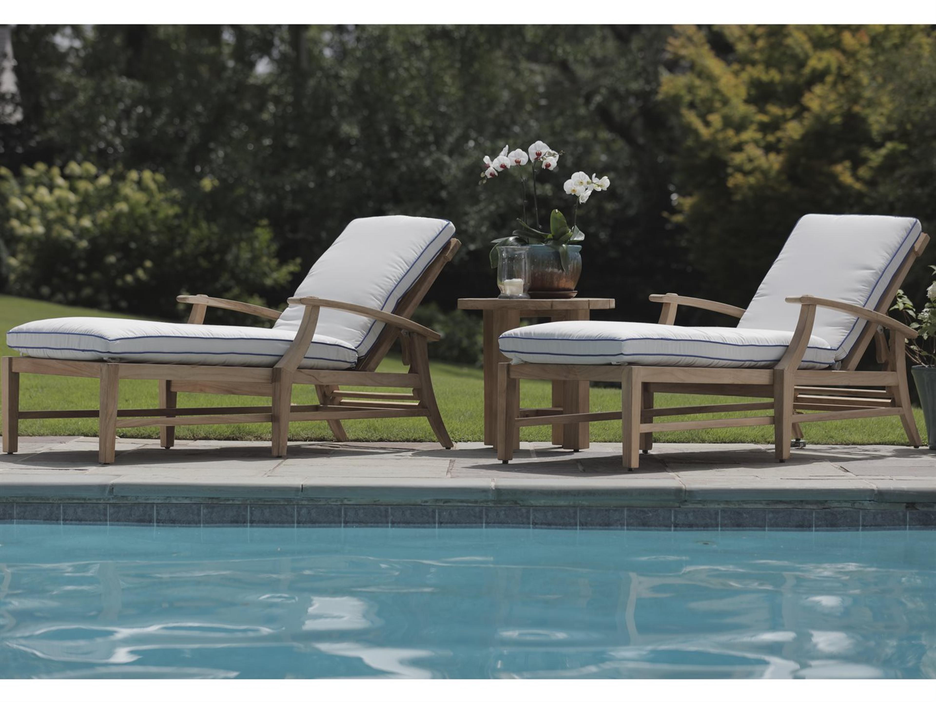 Croquet Teak Patio Lounge Set