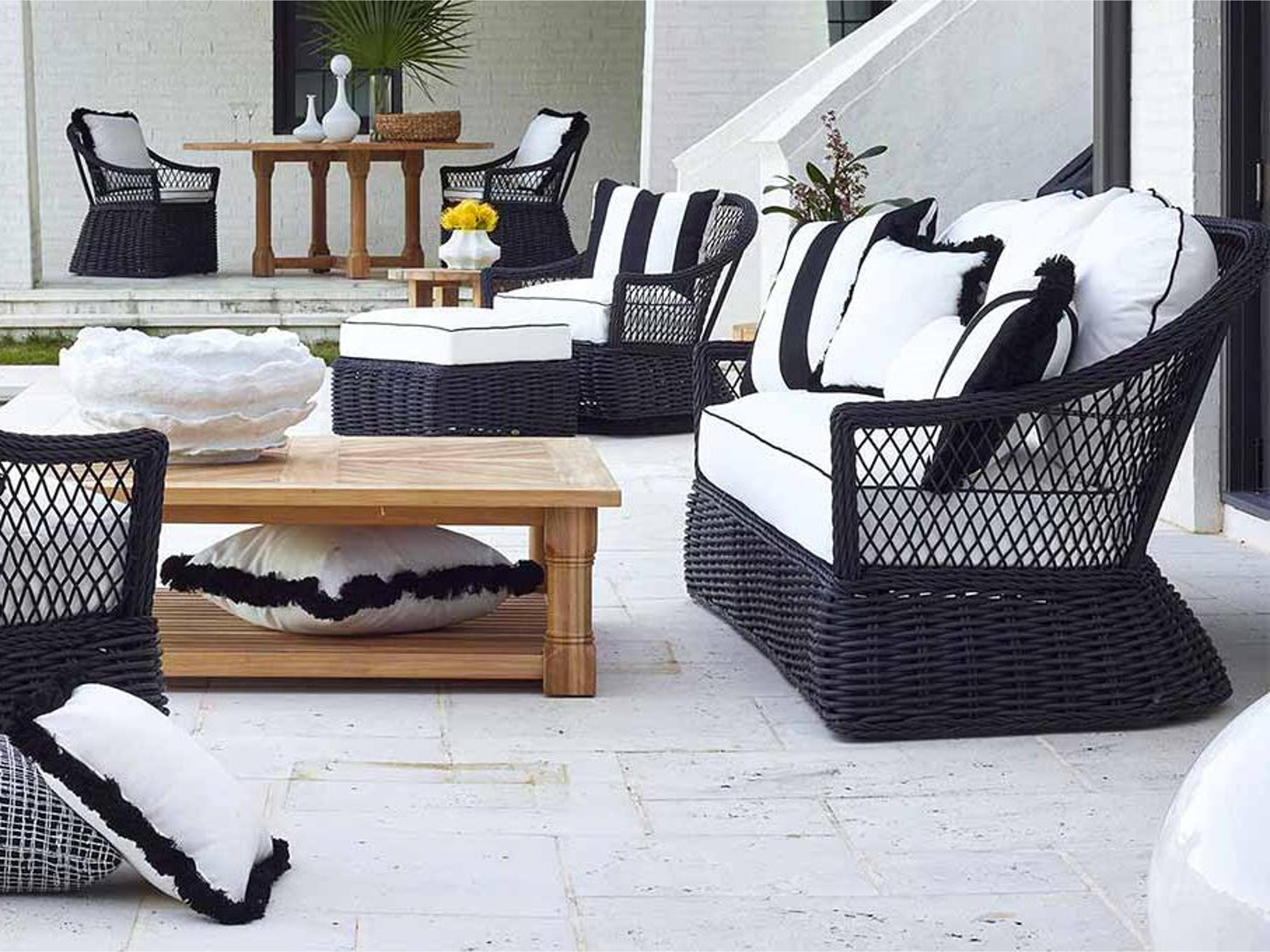 Soho Wicker Cushion Outdoor Patio Lounge Set
