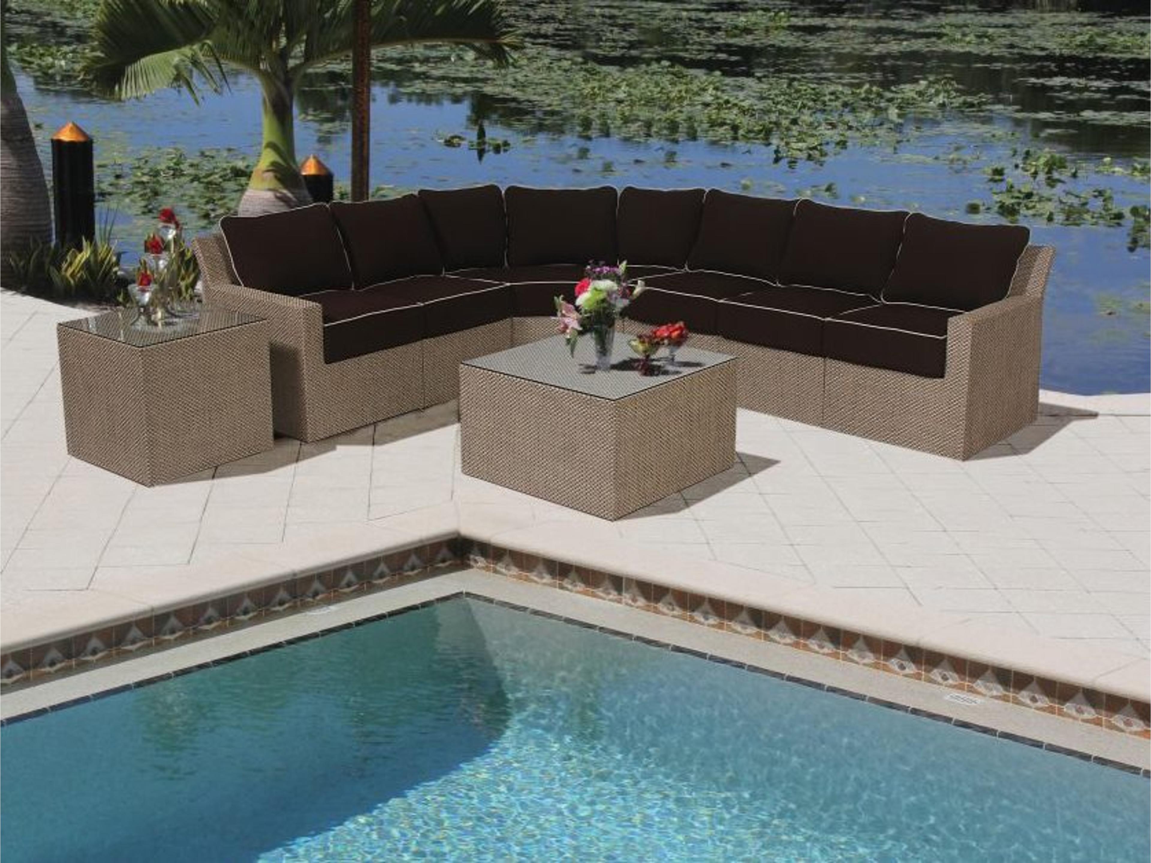 Summer Aluminum Sectional Patio Lounge Set