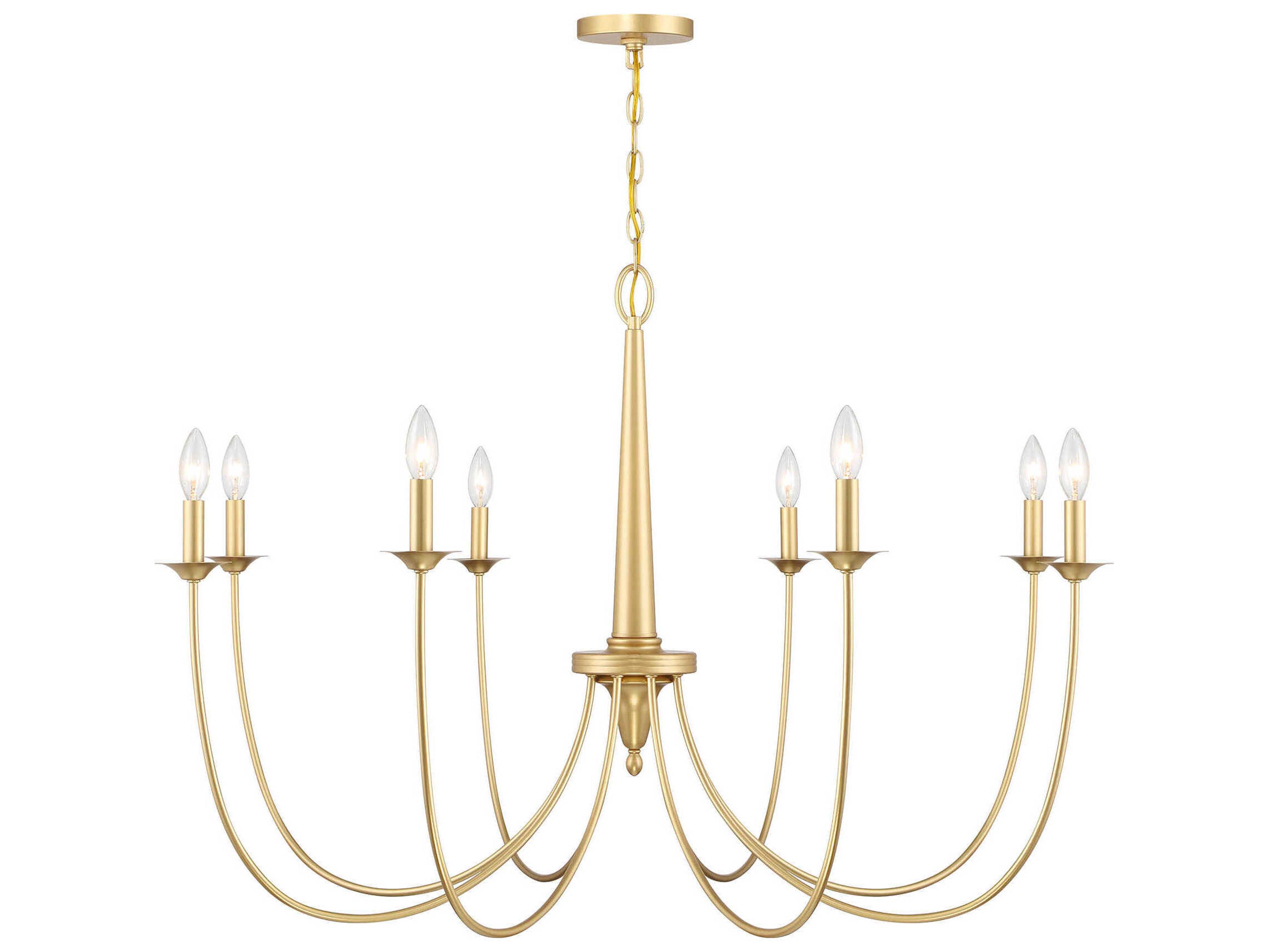Stonecrest 8-Light Chandelier in French Gold