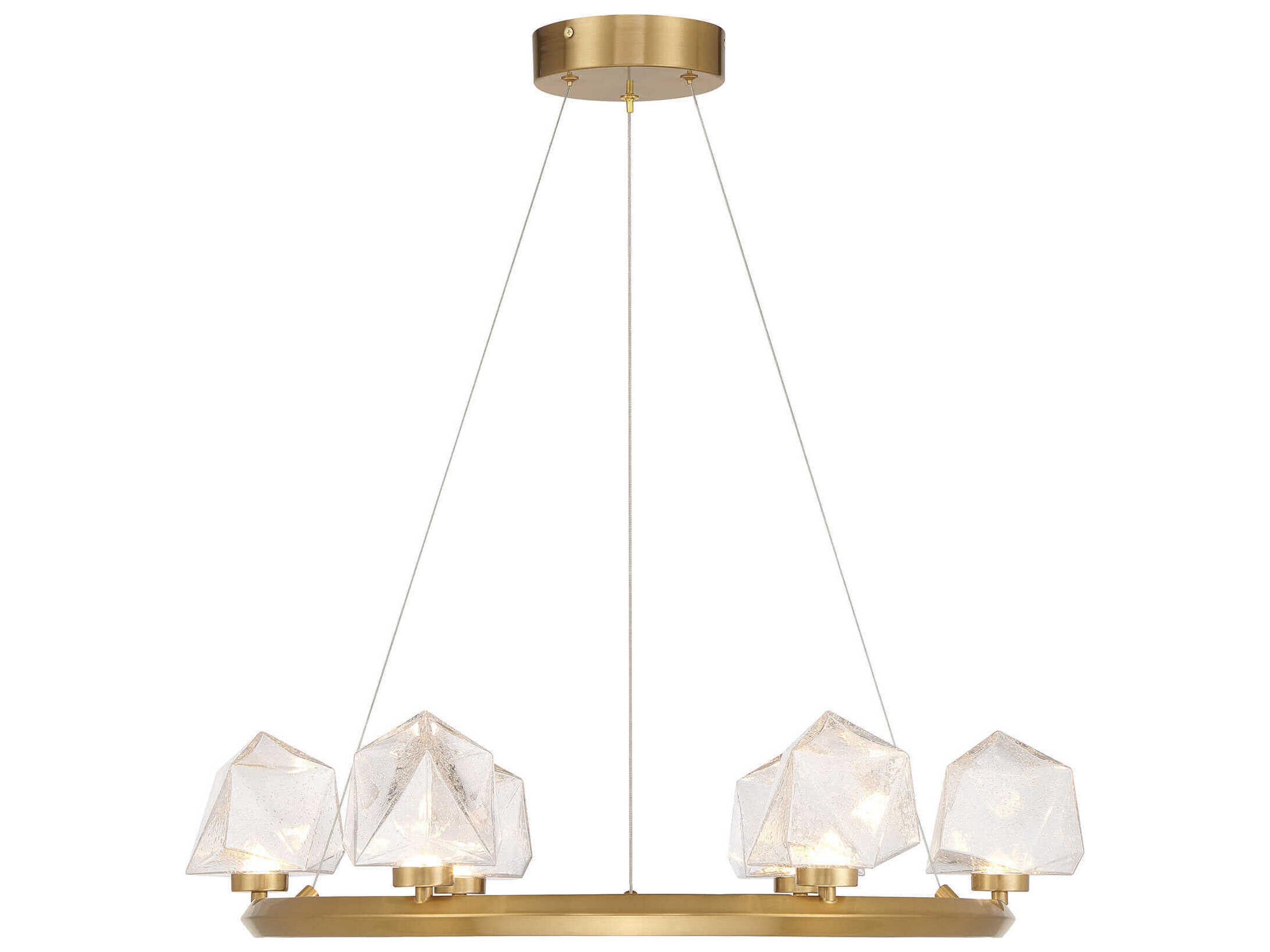 Castello 6-Light Warm Brass Chandelier