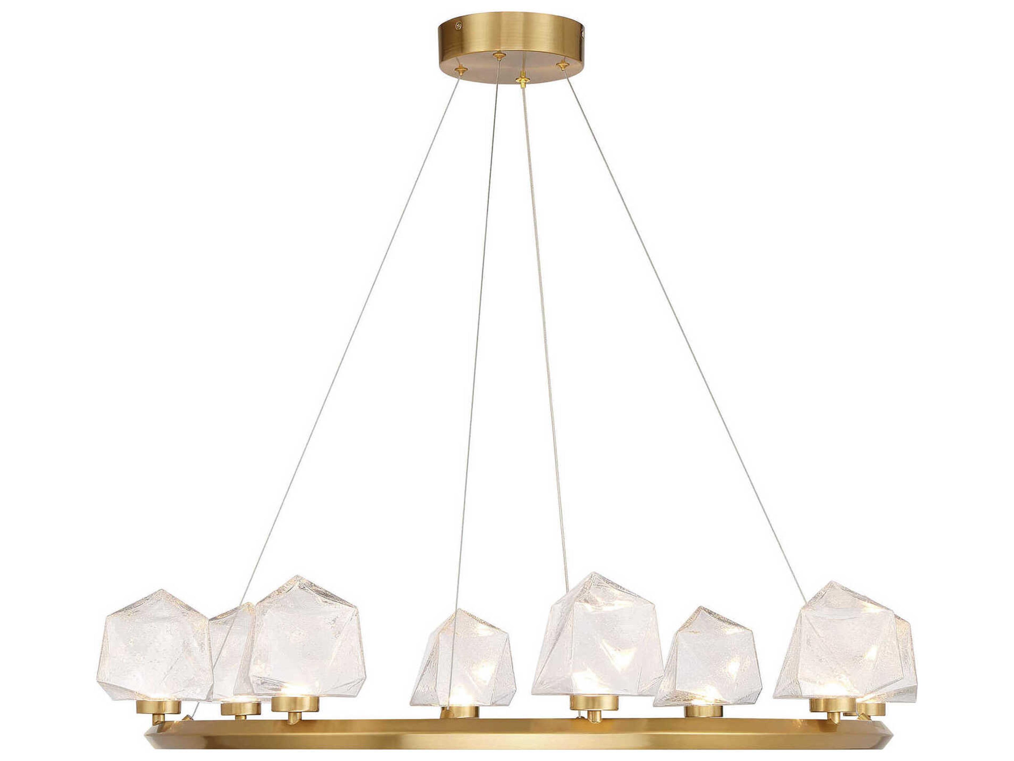 Castello 8-Light Warm Brass Chandelier