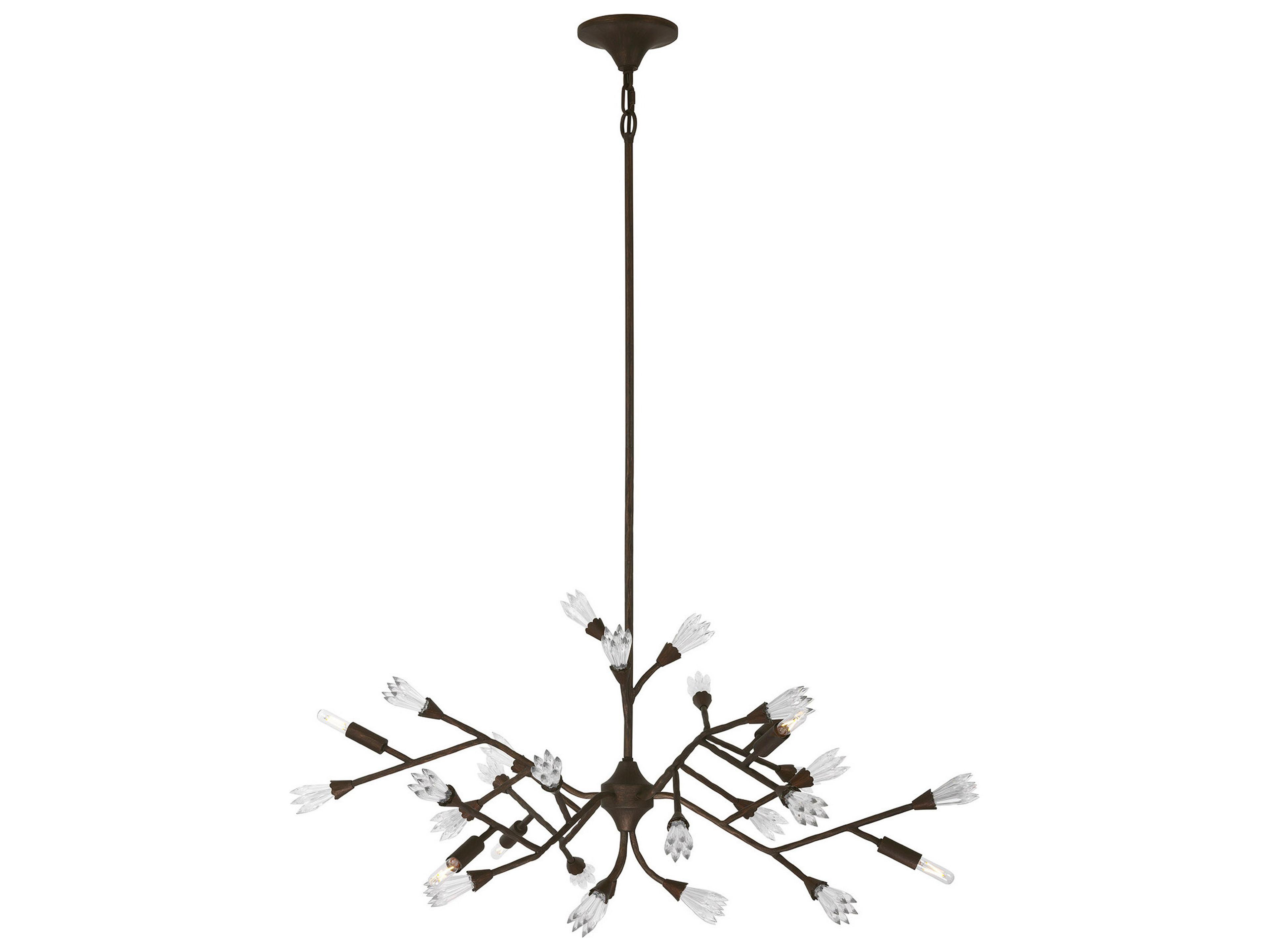 Malinda 6-Light Bark Bronze Chandelier