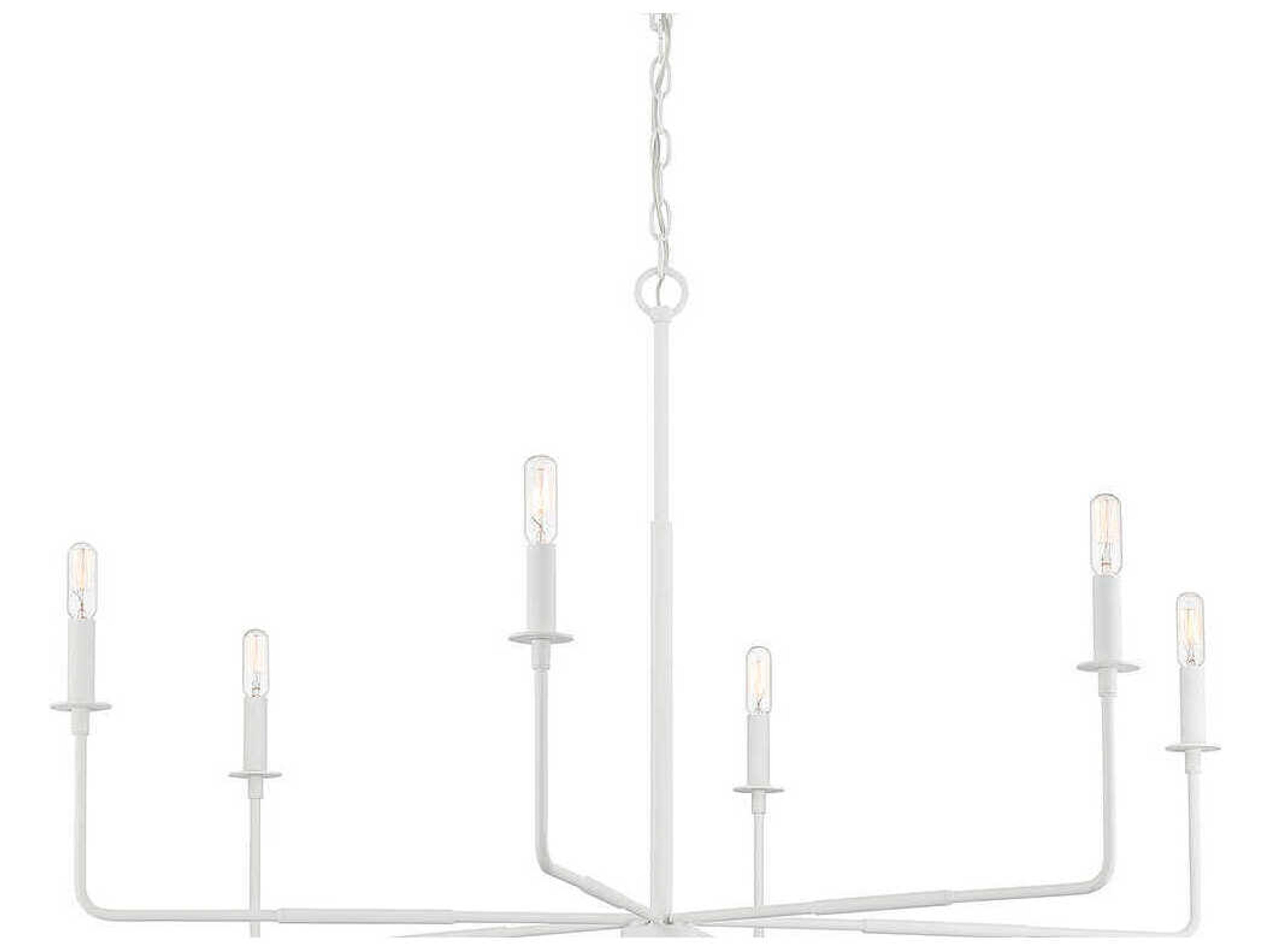 Savoy House Salerno 6-Light Bisque White Candelabra Chandelier