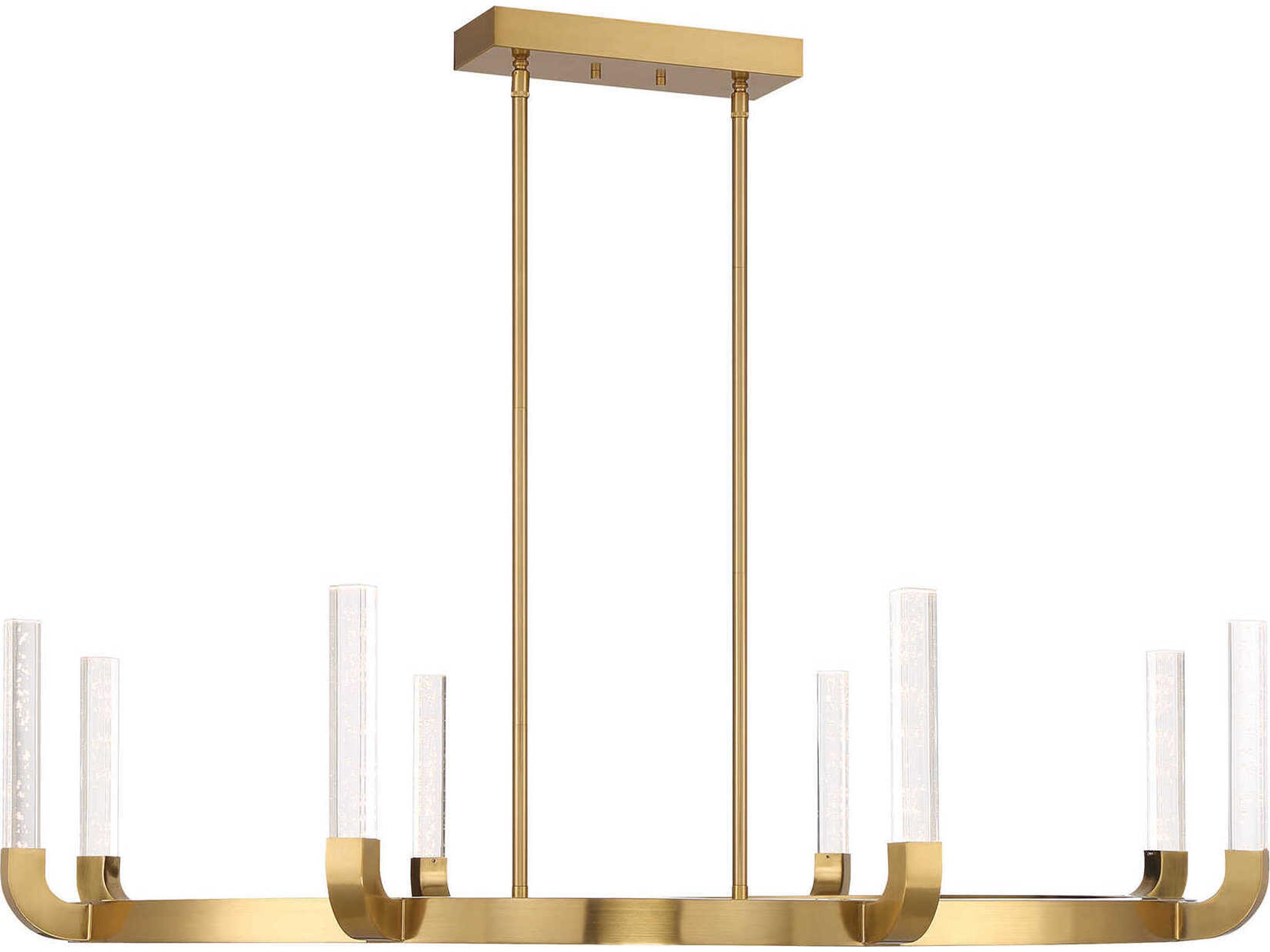 Del Mar 8-Light Warm Brass Chandelier