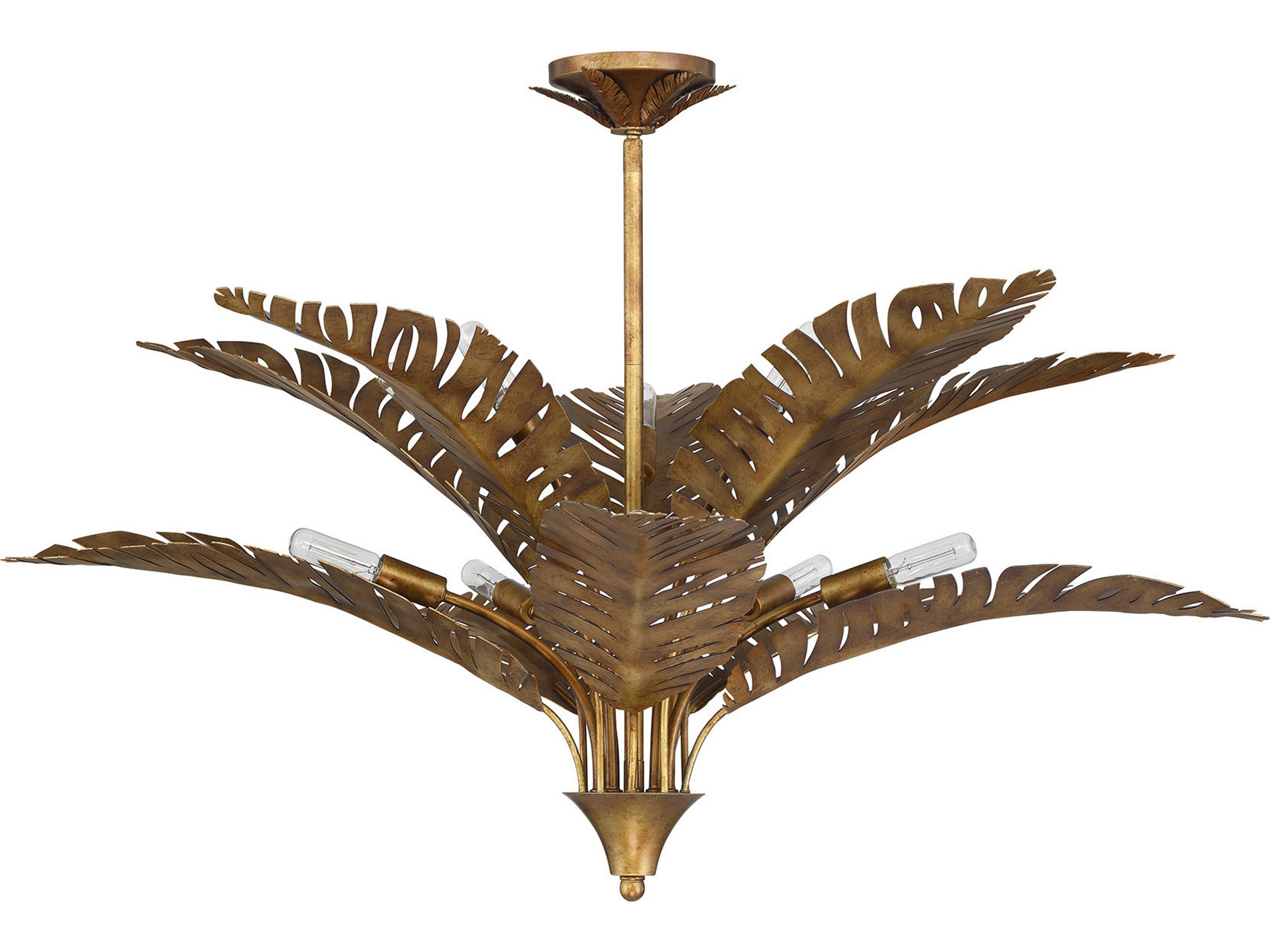 Savoy House Palmera 10-Light Gold Vein Chandelier