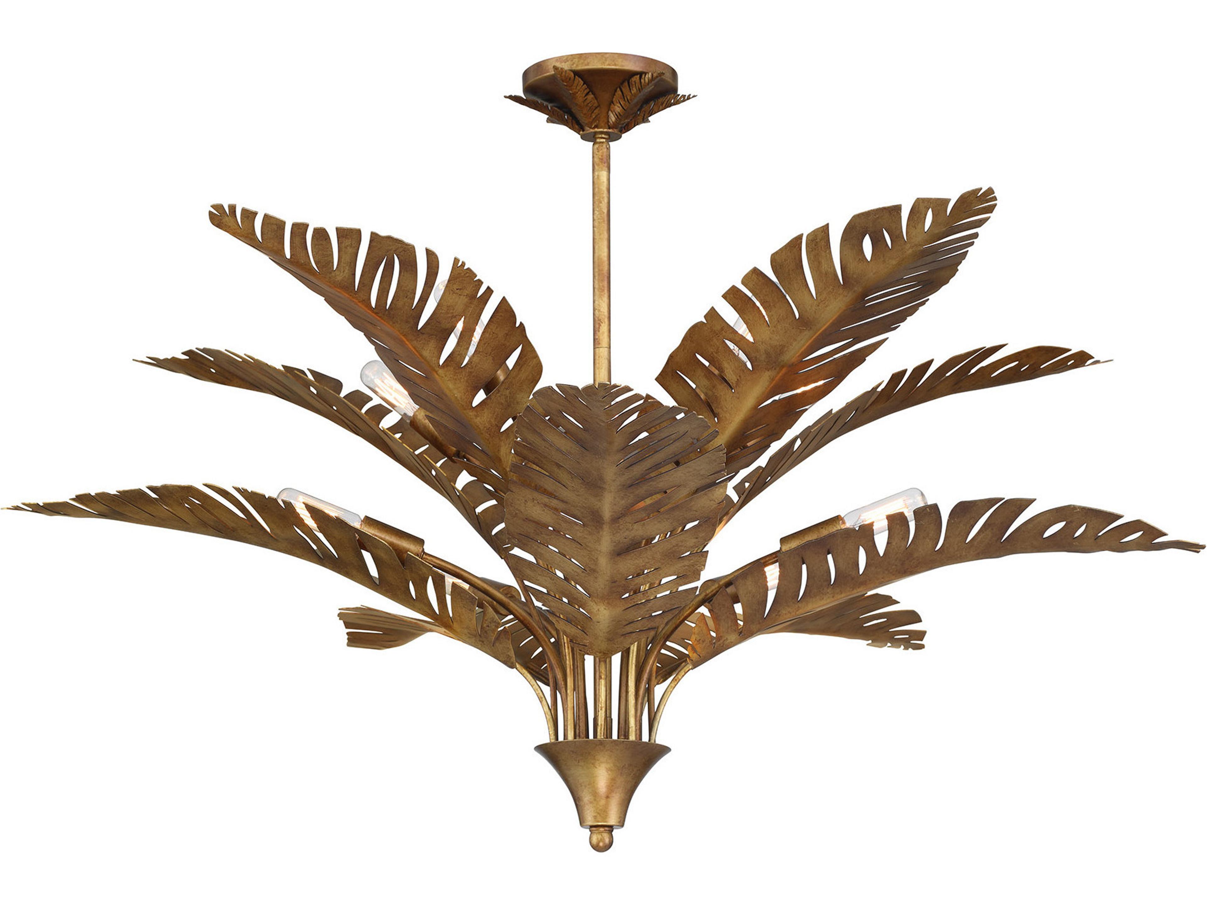 Savoy House Palmera 10-Light Gold Vein Chandelier