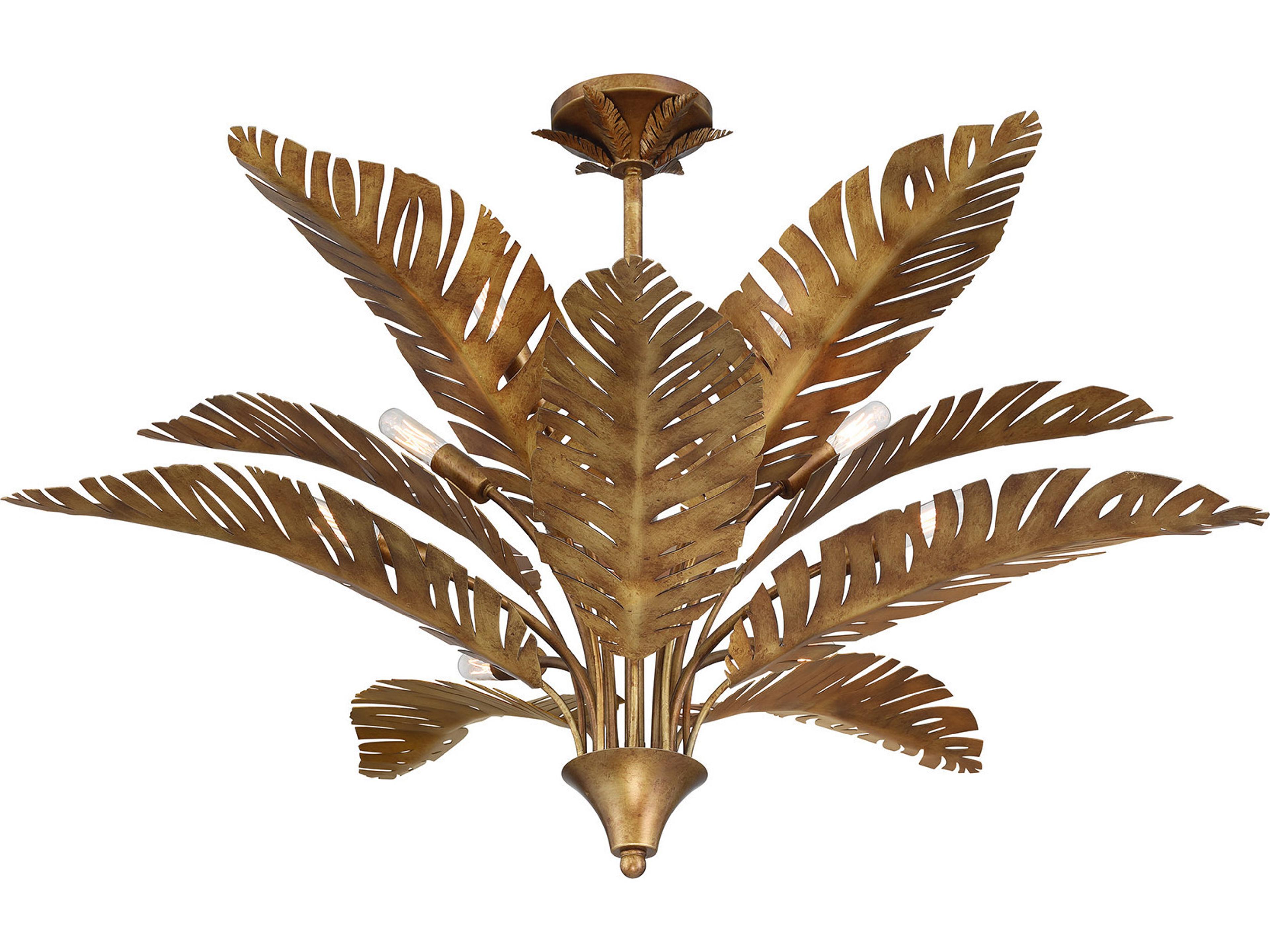 Savoy House Palmera 10-Light Gold Vein Chandelier