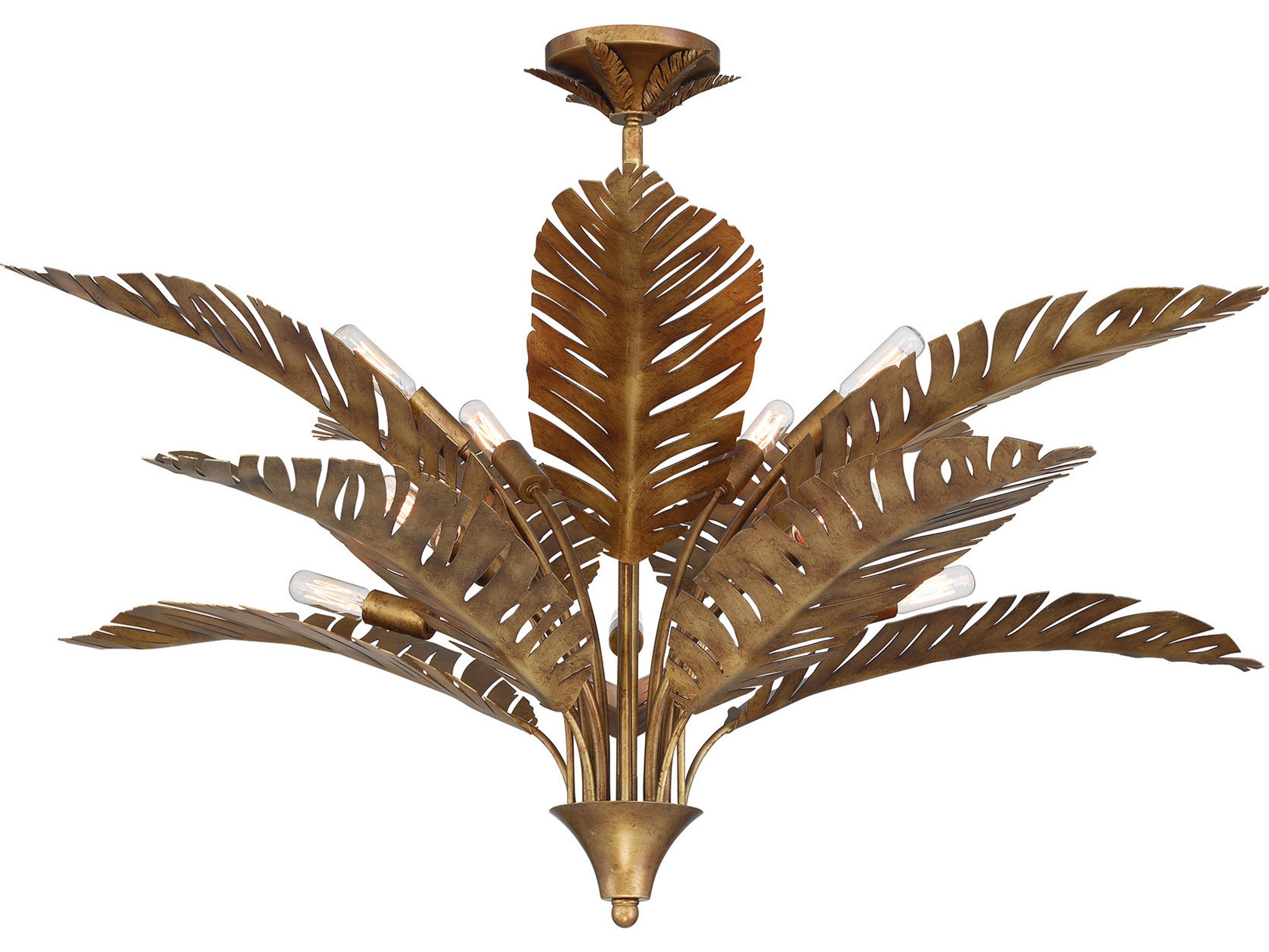 Savoy House Palmera 10-Light Gold Vein Chandelier