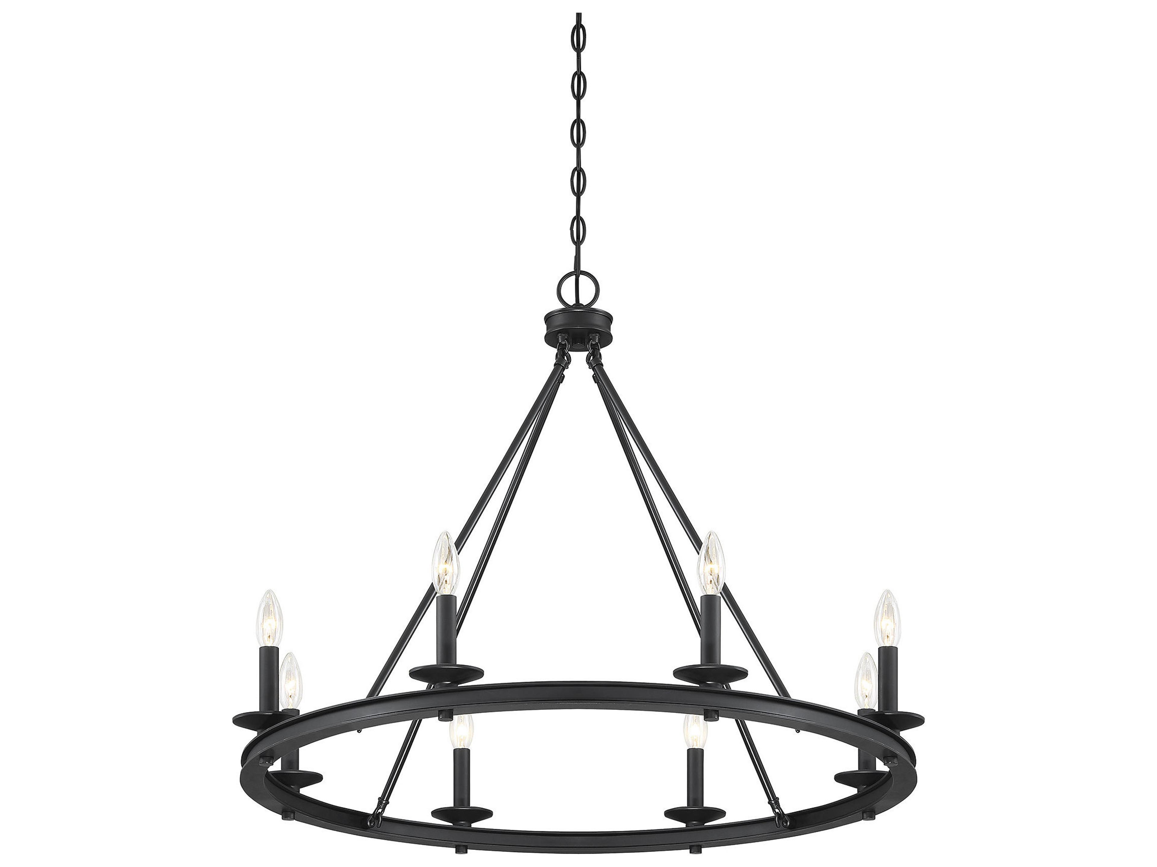 Savoy House Middleton 8-Light Classic Bronze Candelabra Chandelier