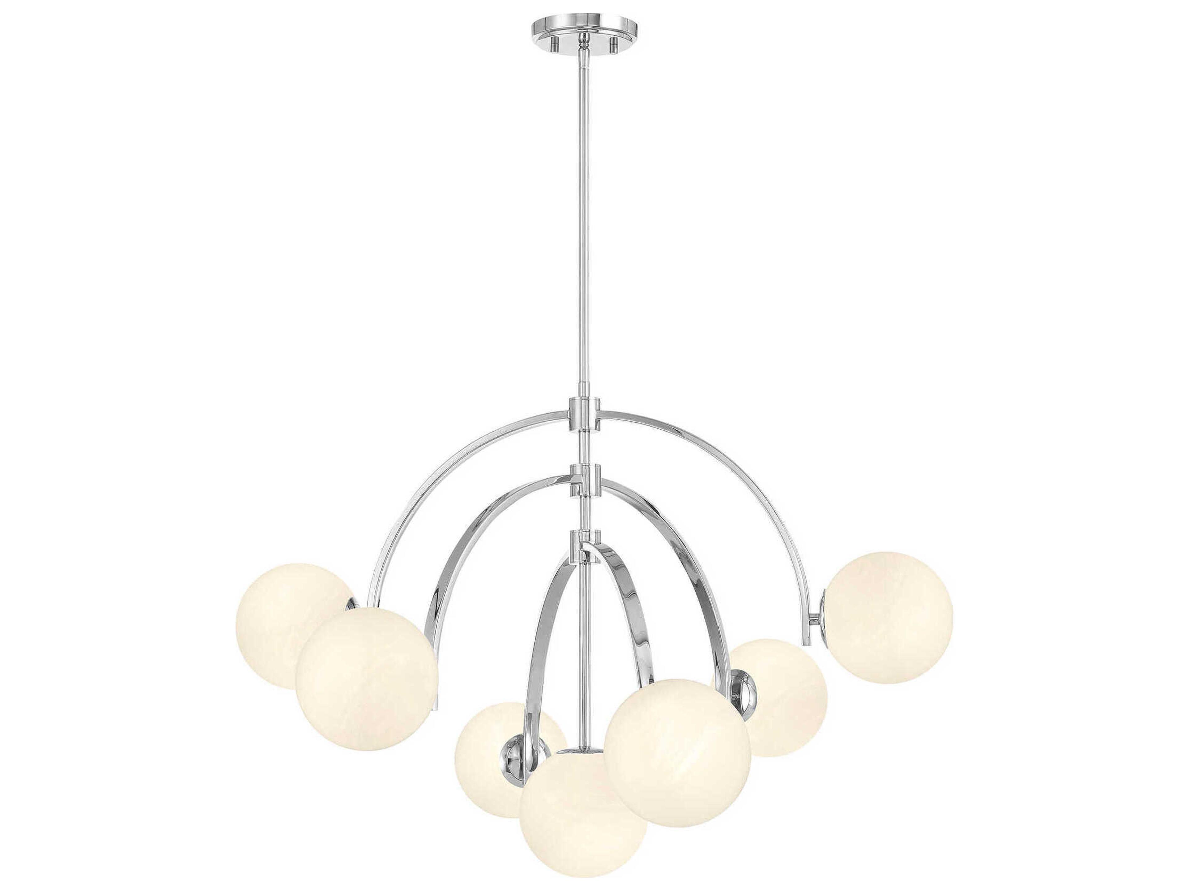 Marias 7-Light Polished Chrome Globe Chandelier