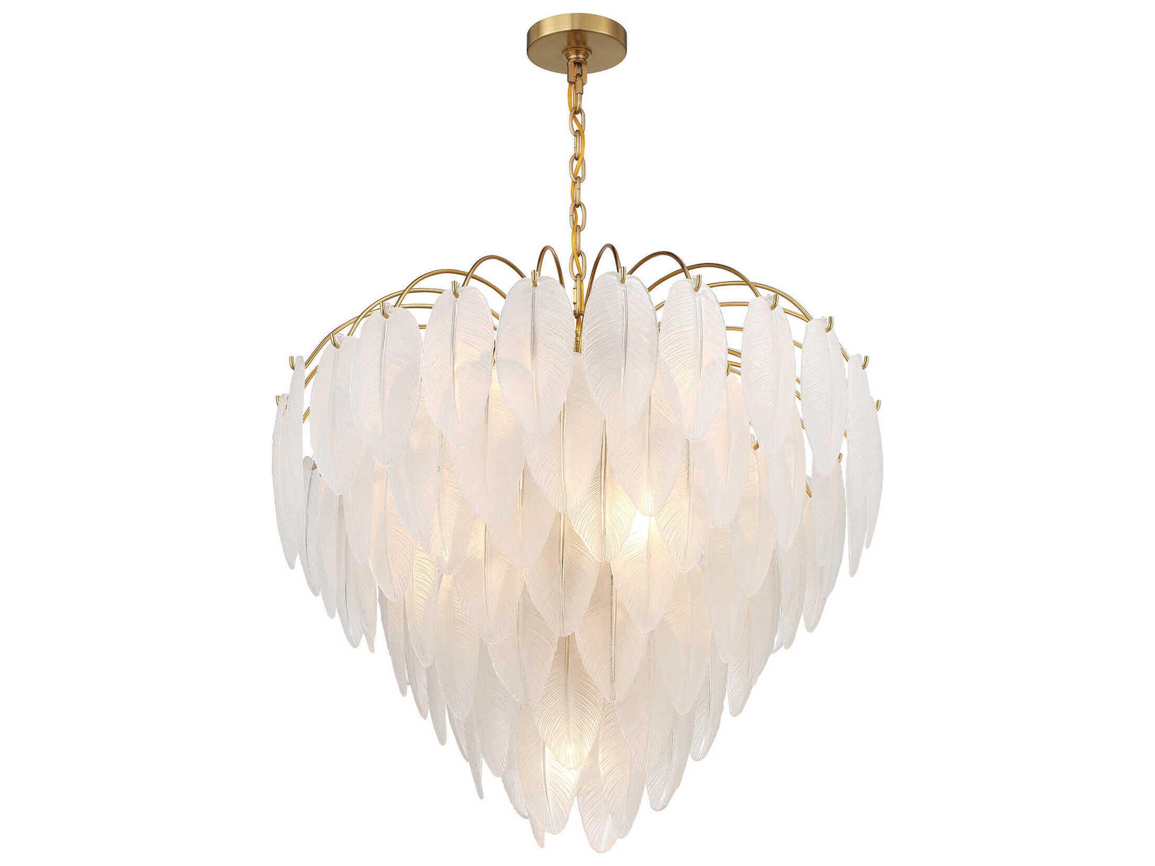 Savoy House Boa 9-Light Warm Brass Chandelier
