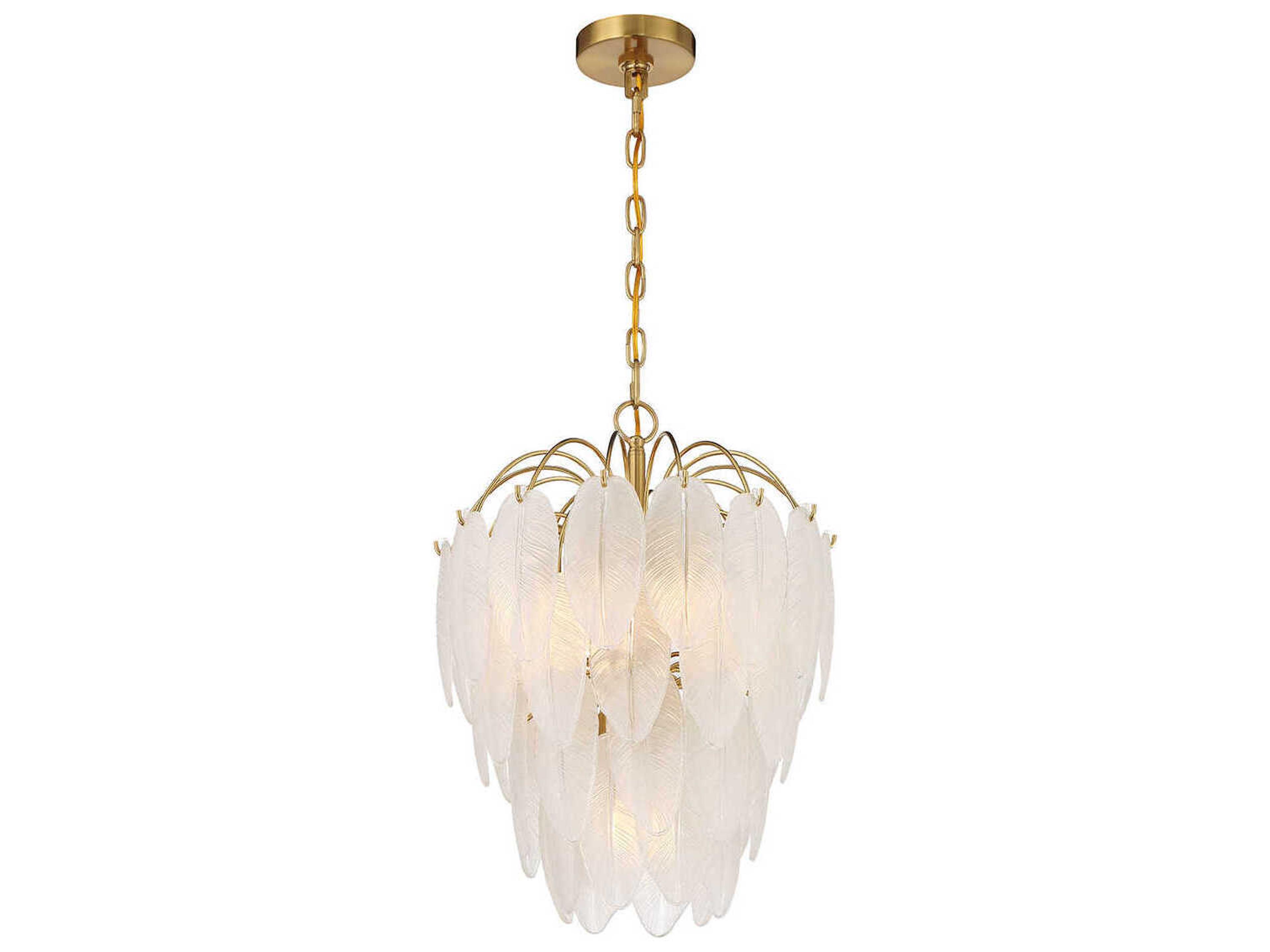 Savoy House Boa 5-Light Warm Brass Tiered Chandelier