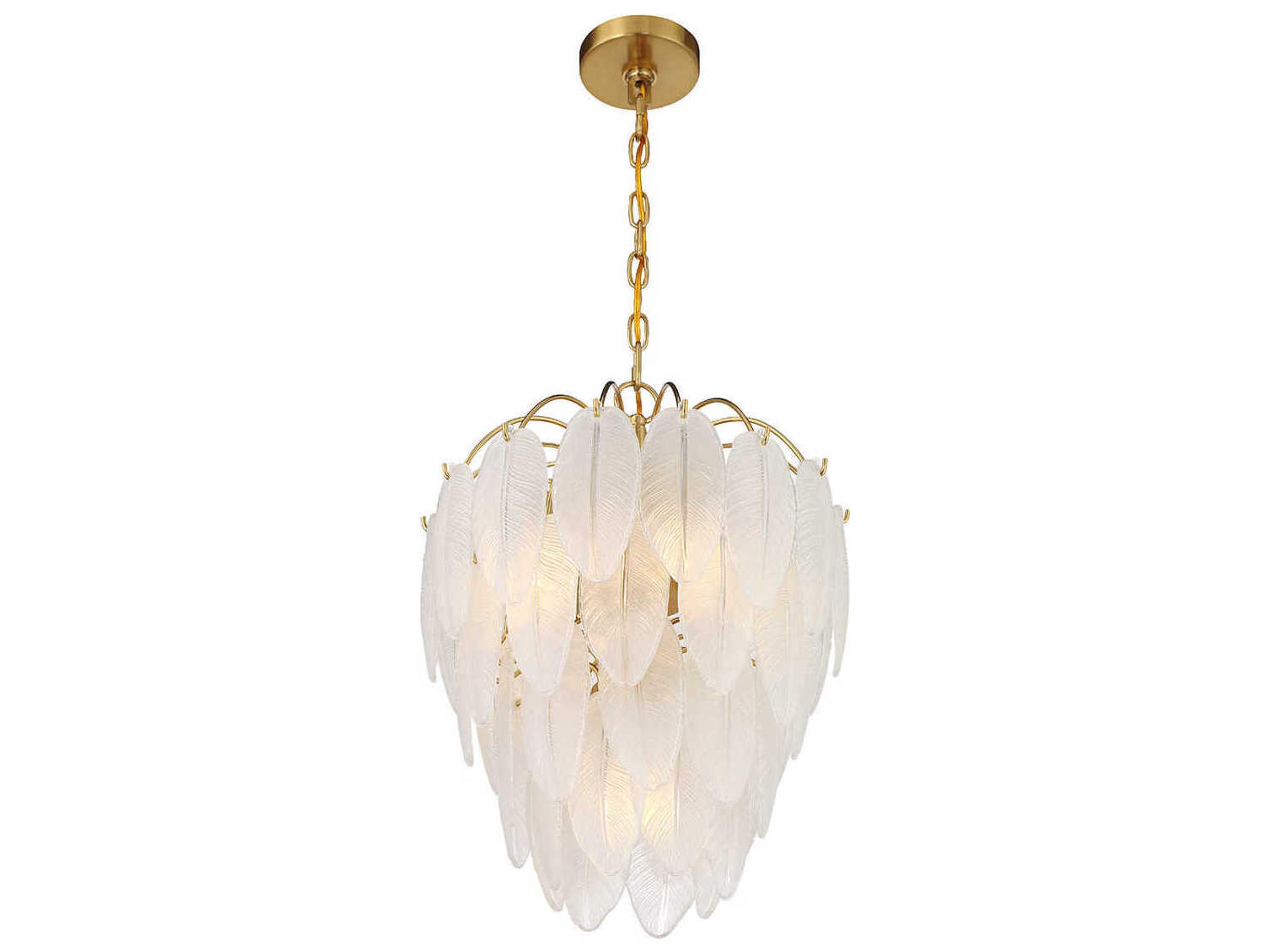 Savoy House Boa 5-Light Warm Brass Tiered Chandelier