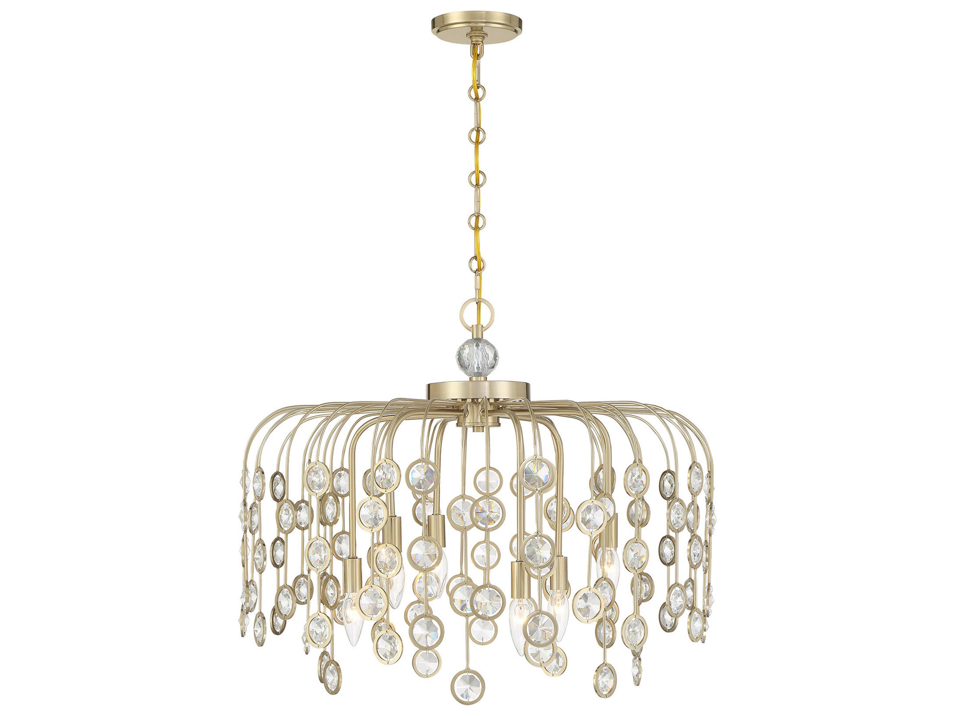 Irina 6-Light Noble Brass Chandelier