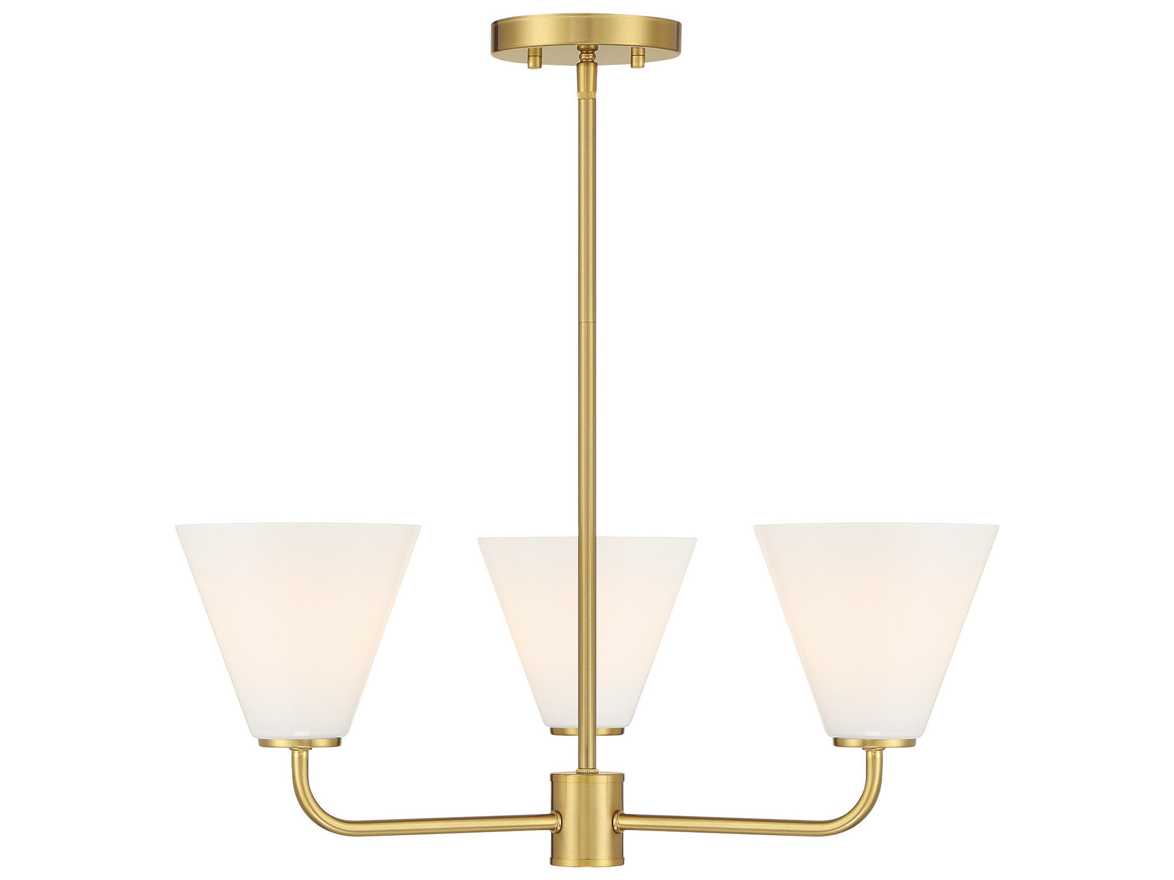 Blair 3-Light Warm Brass Chandelier