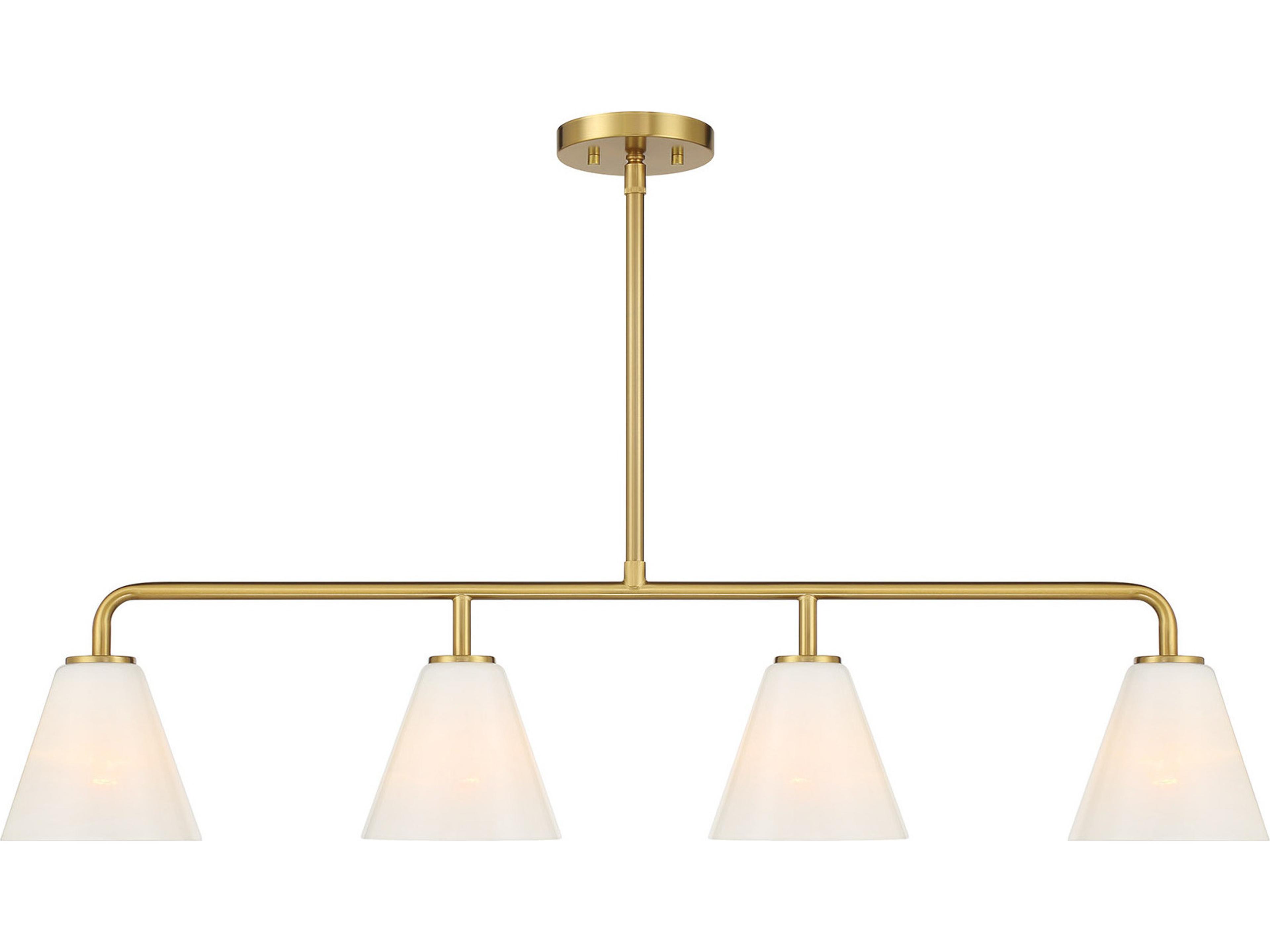 Blair 4-Light Warm Brass Island Pendant